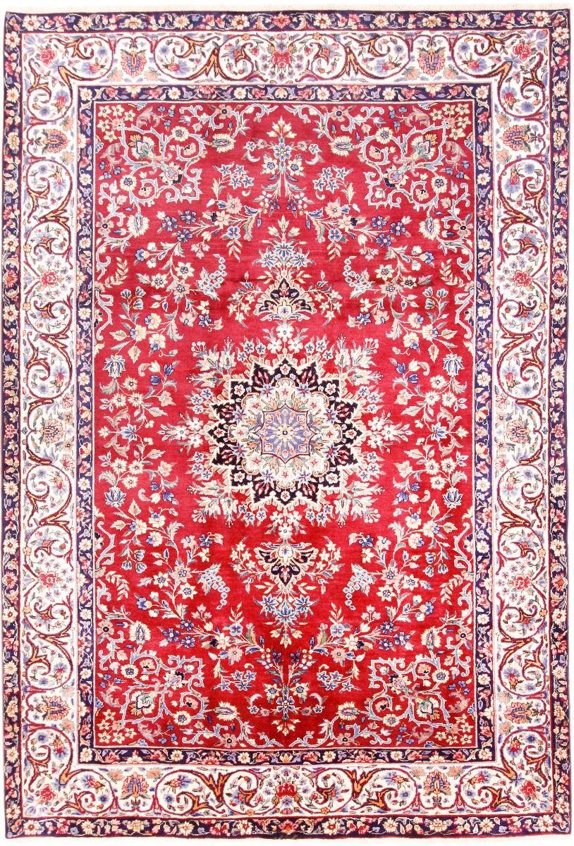Orientteppich Yazd 195x286 Handgeknüpfter Orientteppich / Perserteppich, Nain Trading, rechteckig, Höhe: 12 mm
