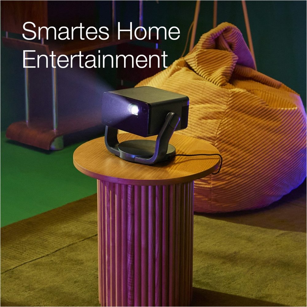 Epson Epson EF-22B Mini Beamer schwarz für Heimkino. DLP-Beamer (Fester Stand für stabile Projektion)