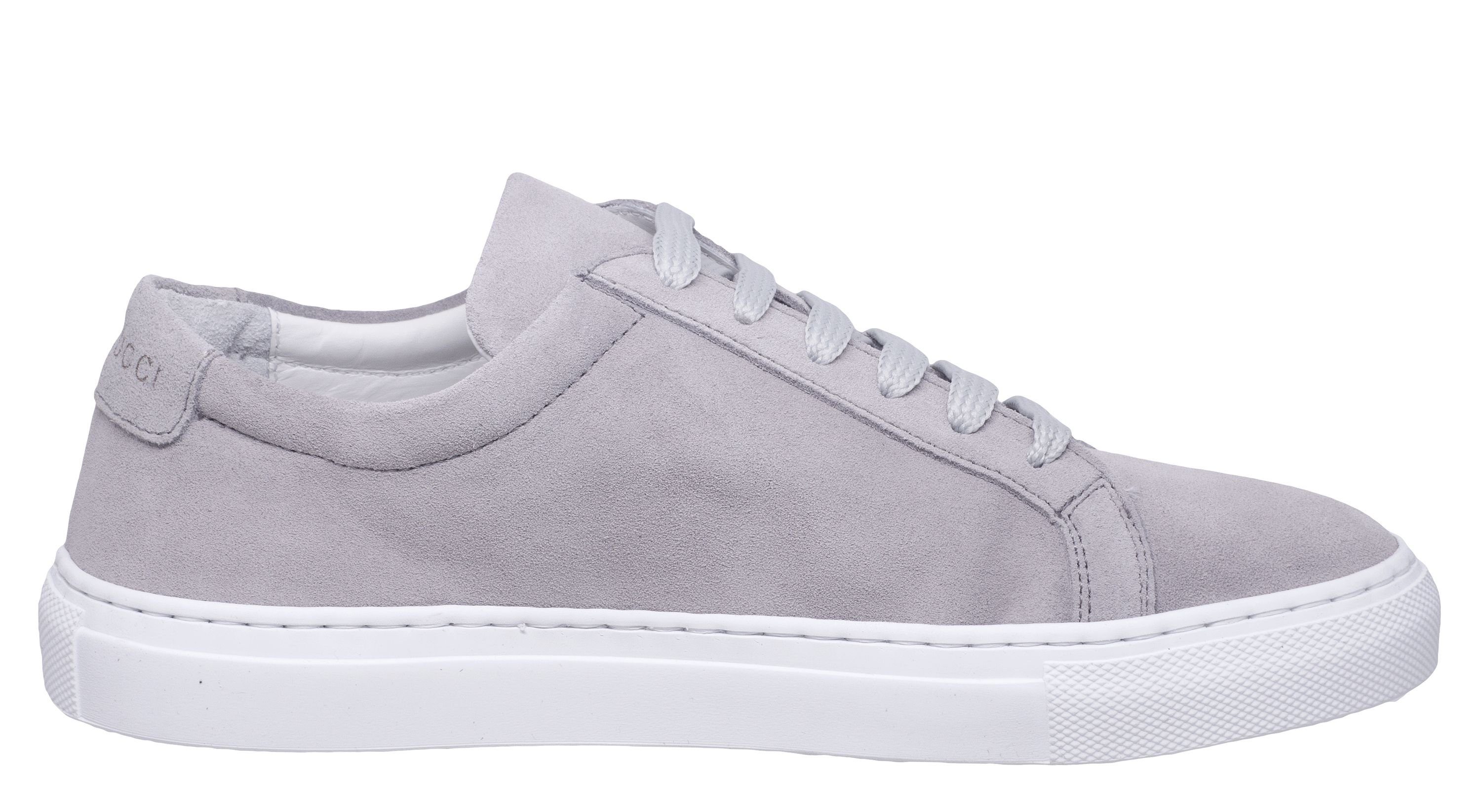 Gallucci Sneaker von Gallucci 20193 Halbschuhe Veloursleder Grau Sneaker