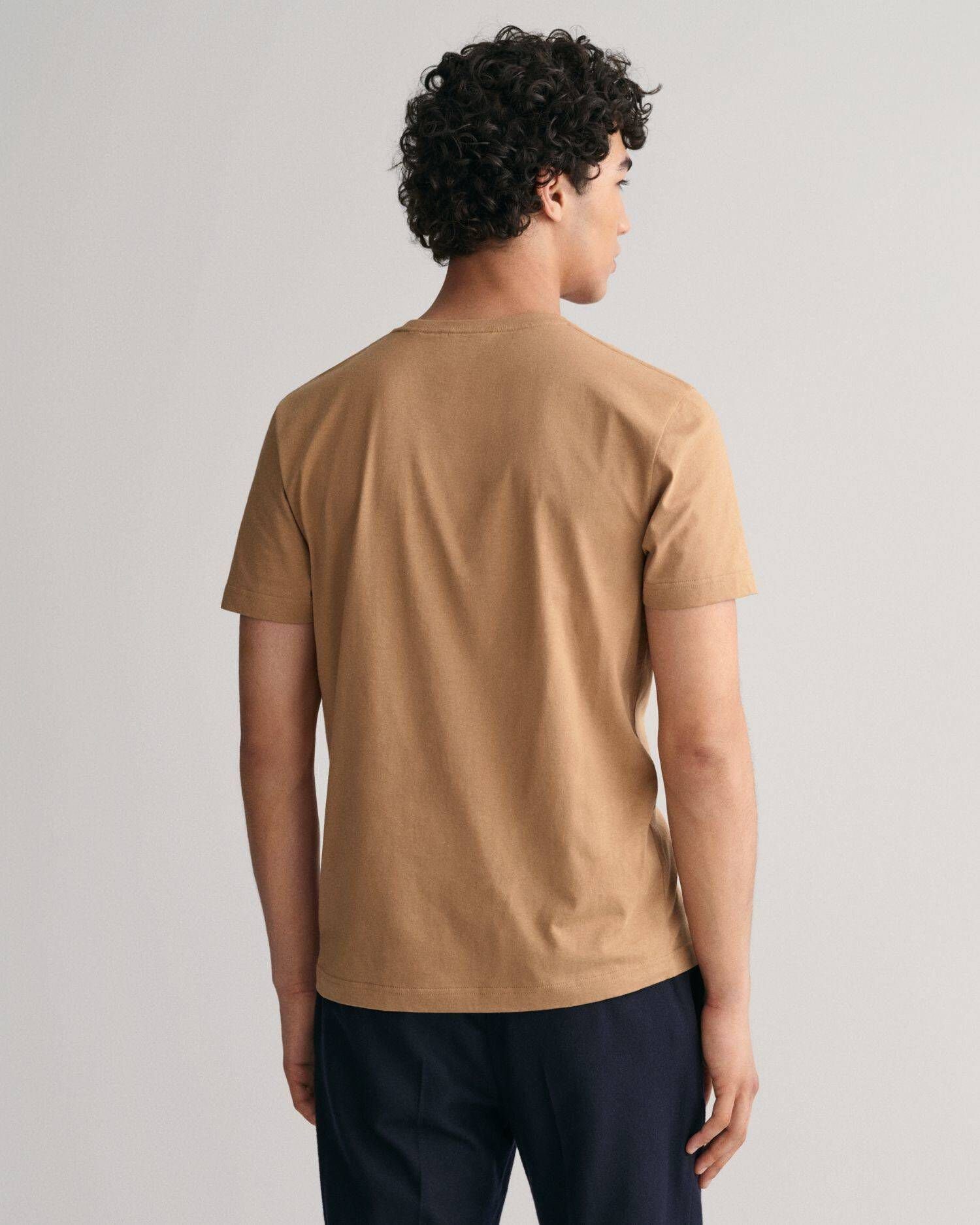 camel Herren SHIELD Gant T-Shirt T-Shirt (1-tlg) (22)