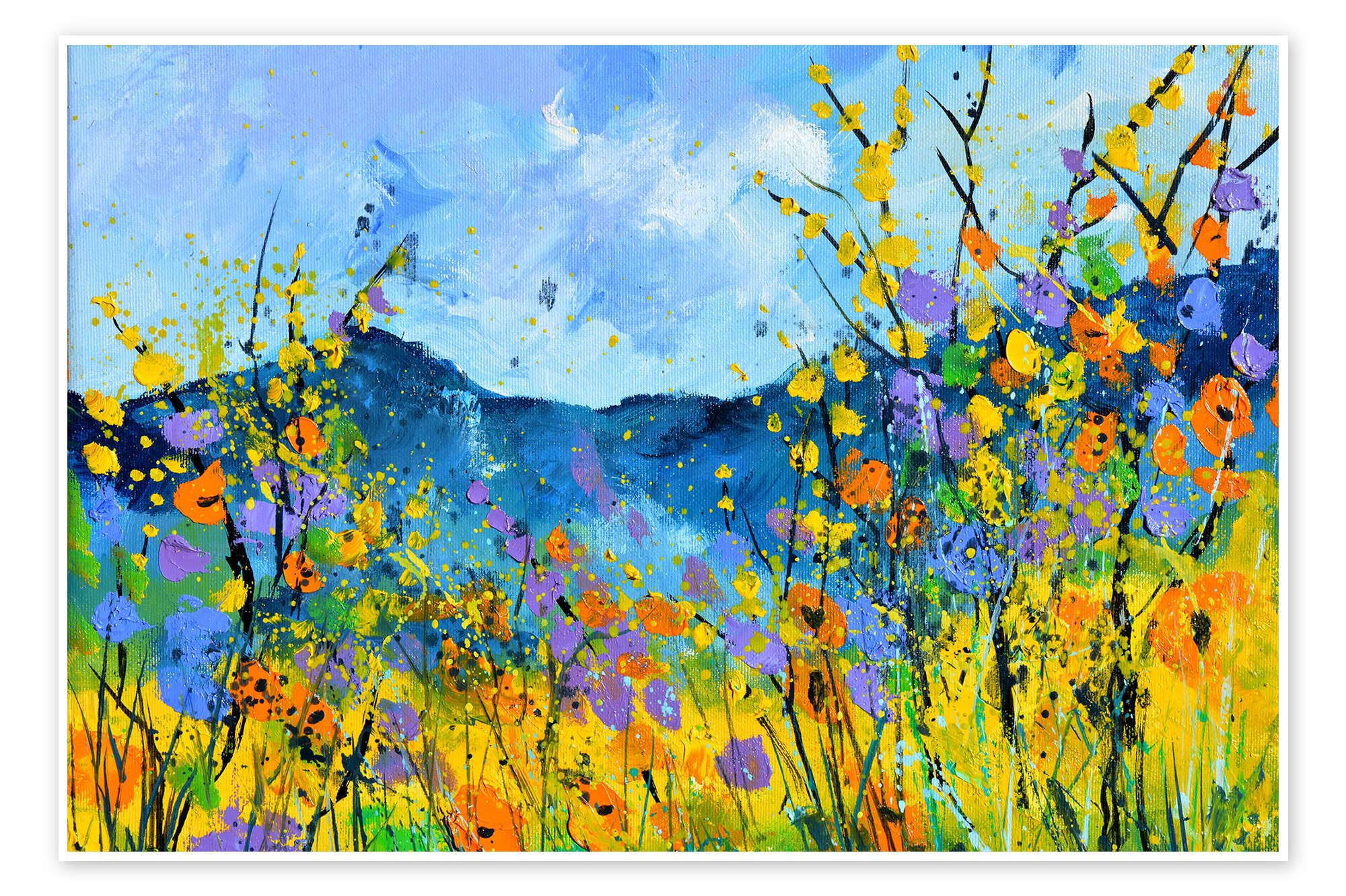 Posterlounge Wandbild Sommerblumen II, Pol Ledent, erhältlich als Poster, Leinwandbild, Wandsticker oder Acrylglasbild