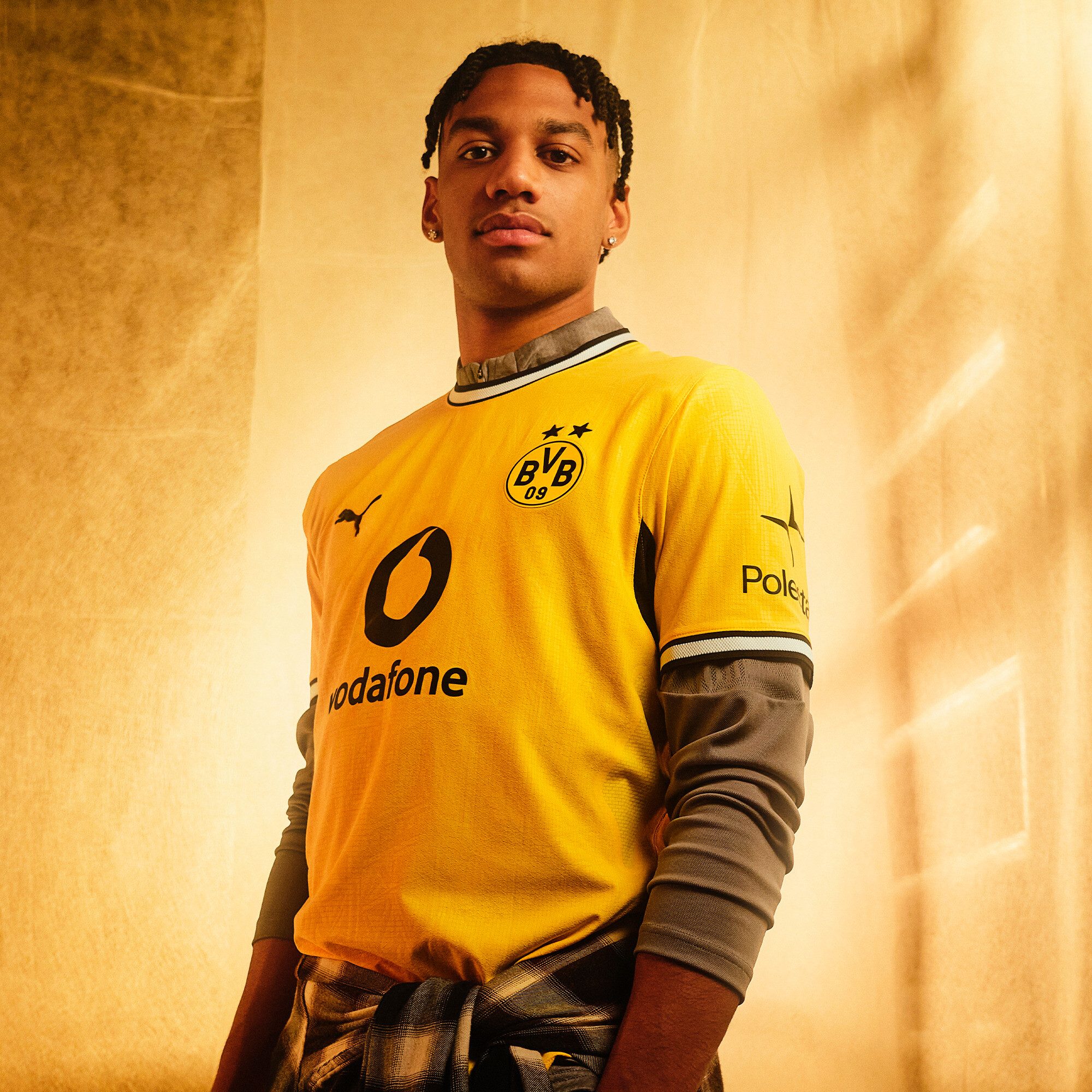 PUMA Fußballtrikot BVB HOME JERSEY REPLICA mit DryCELL-Technologie, Regular Fit, Rundhalsausschnitt
