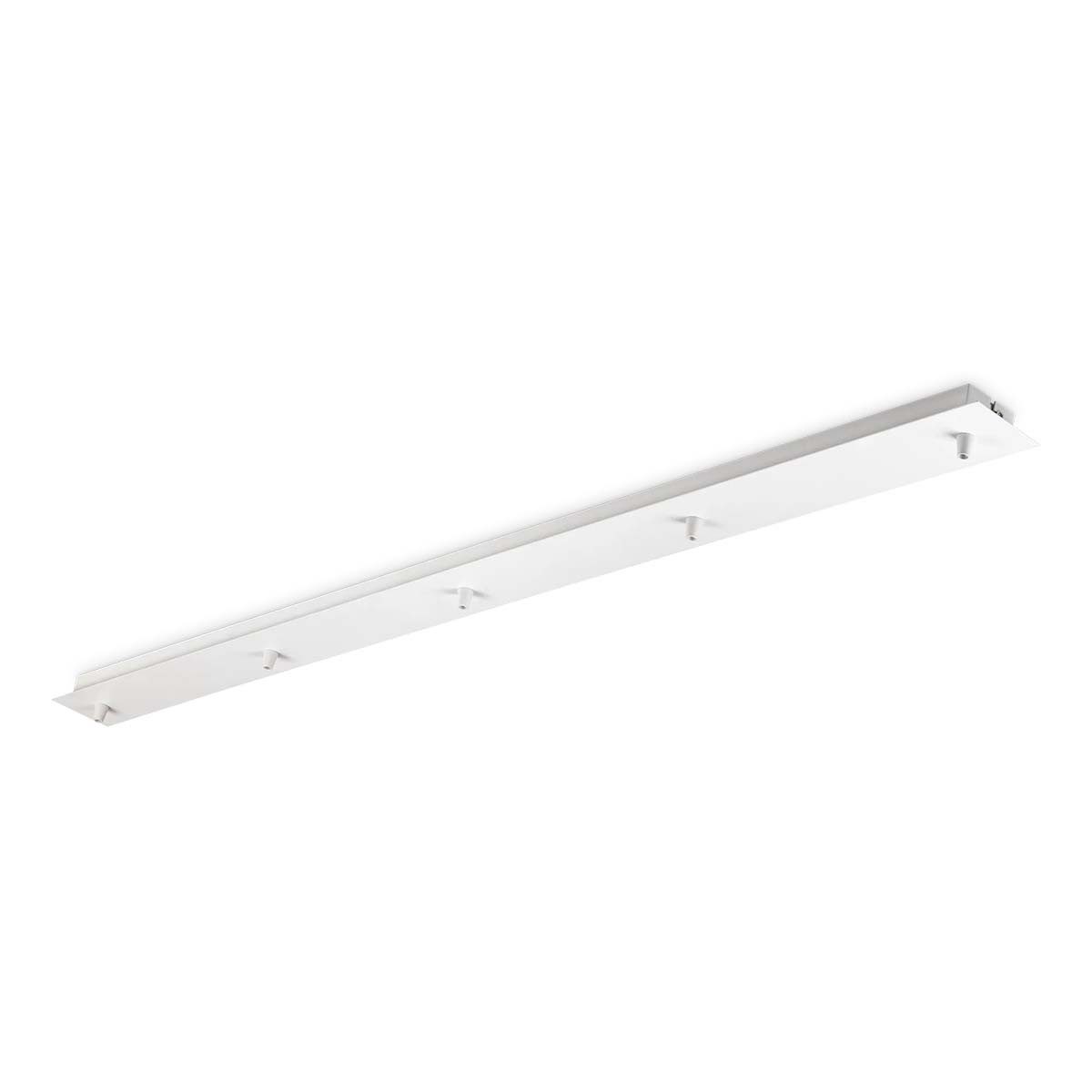 get-e-right GmbH für Ideal Lux srl Lampen-Verteiler Ideal Lux Lampen Baldachin länglich 5-fach, 120 x 4,3 x 7 cm, Weiß