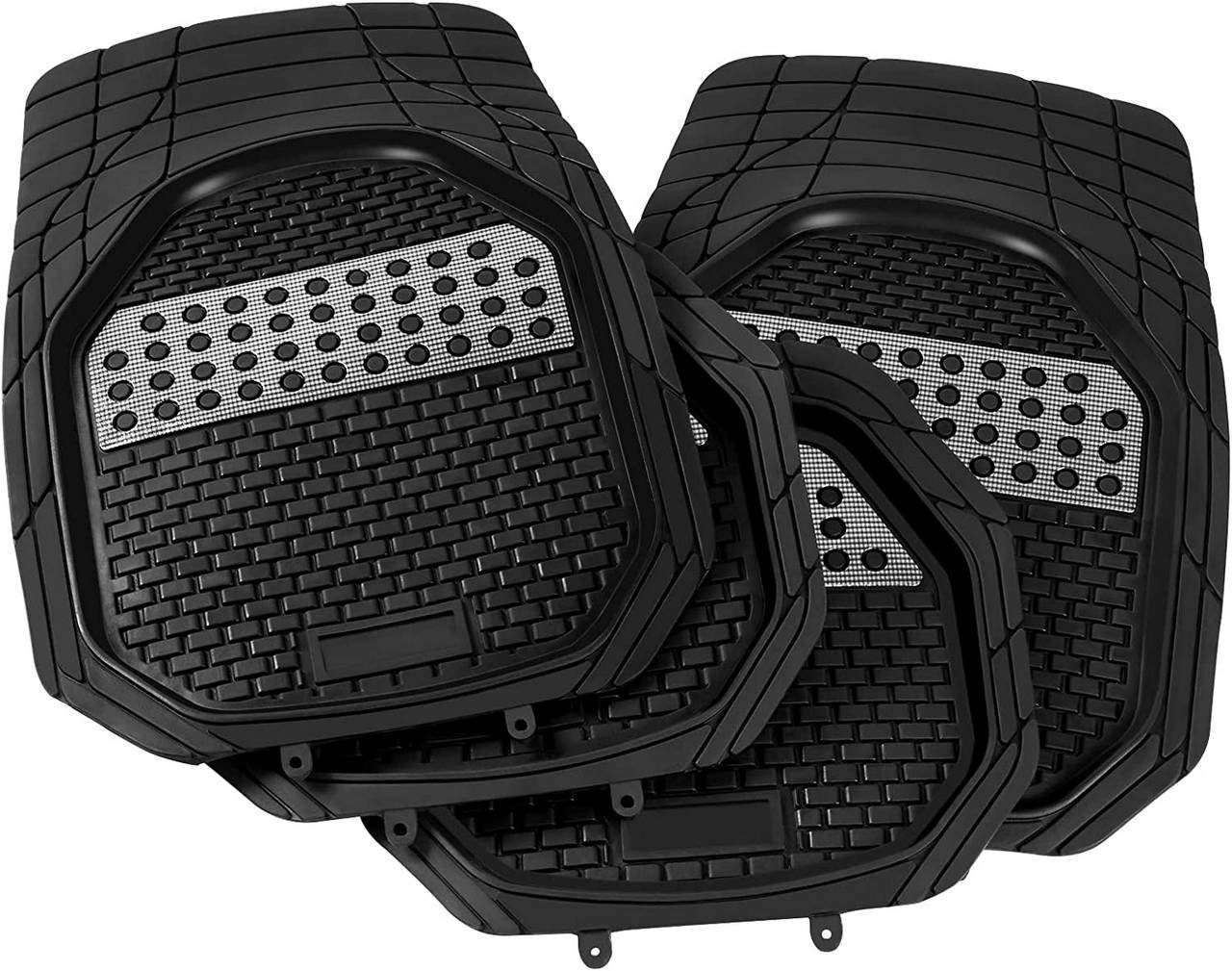 Auto-Fußmatten 4er Set PKW KFZ Universalgröße zuschneidbar für hinten+vorne