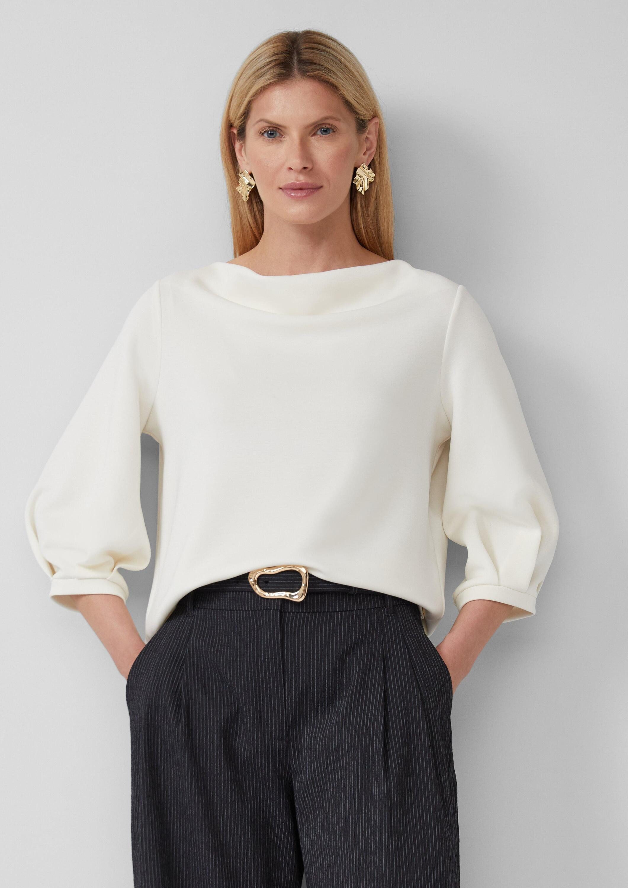 s.Oliver 3/4 Arm-Pullover Sweatshirt Weiches Sweatshirt günstig online kaufen