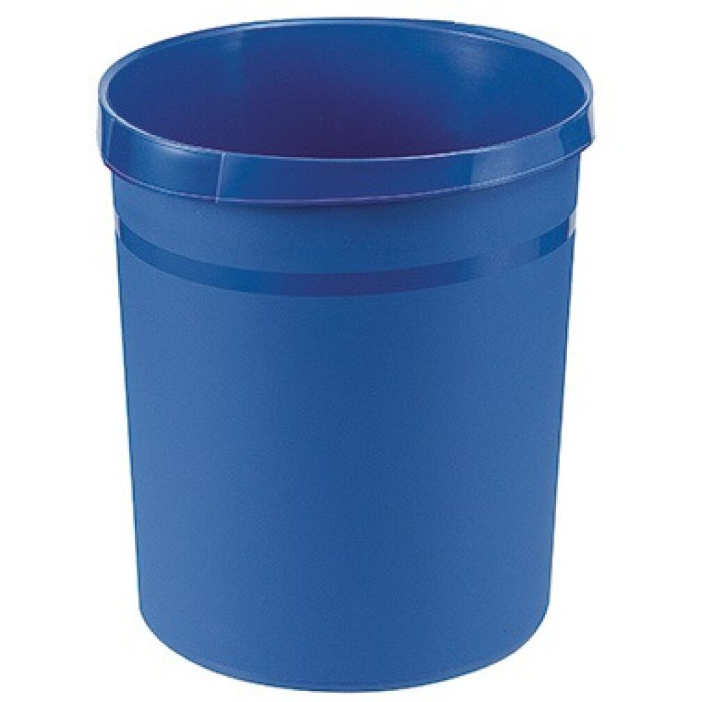 HAN Papierkorb Papierkorb 18Liter mit Griff Blau 18190-14
