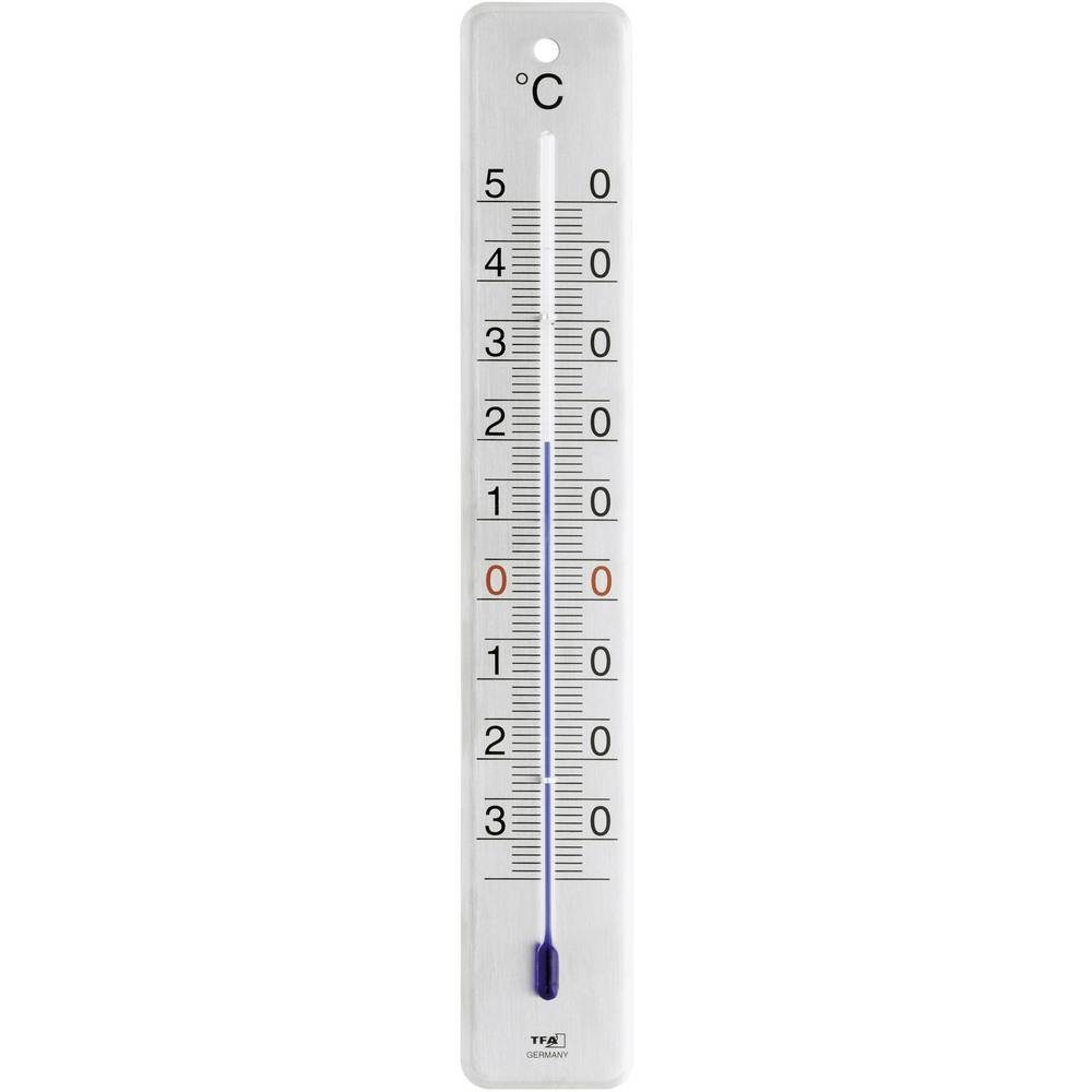TFA Dostmann Hygrometer Innen-Außen-Thermometer Edelstahl