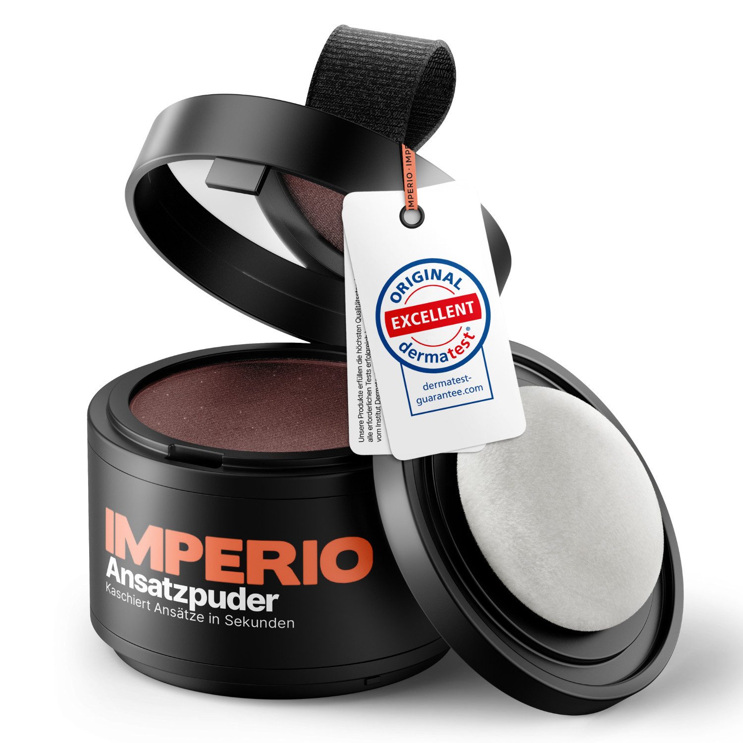 IMPERIO Haaransatz-Farbpuder Ansatzpuder - Haar Concealer zur Haarverdichtung (Frauen & Männer) 4g