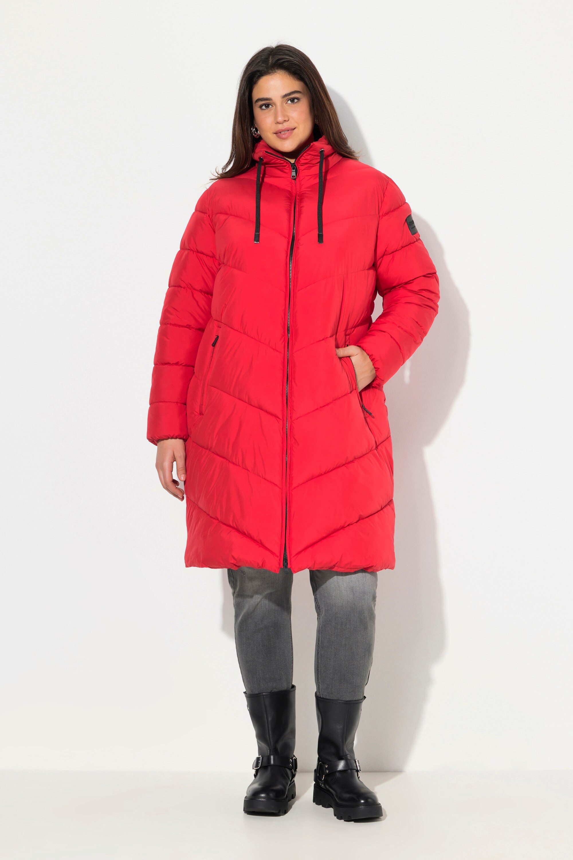 Ulla Popken Steppmantel HYPRAR Steppmantel wasserabweisend Seiten-Zipper günstig online kaufen