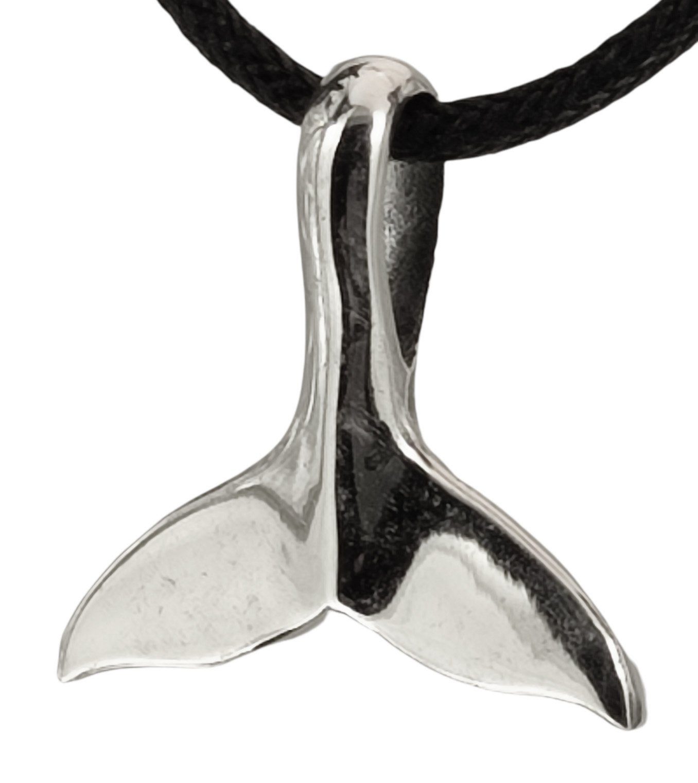 Kiss of Leather Kettenanhänger Wal Flosse Walflosse Schwanzflosse, 925 Silber (Sterlingsilber)