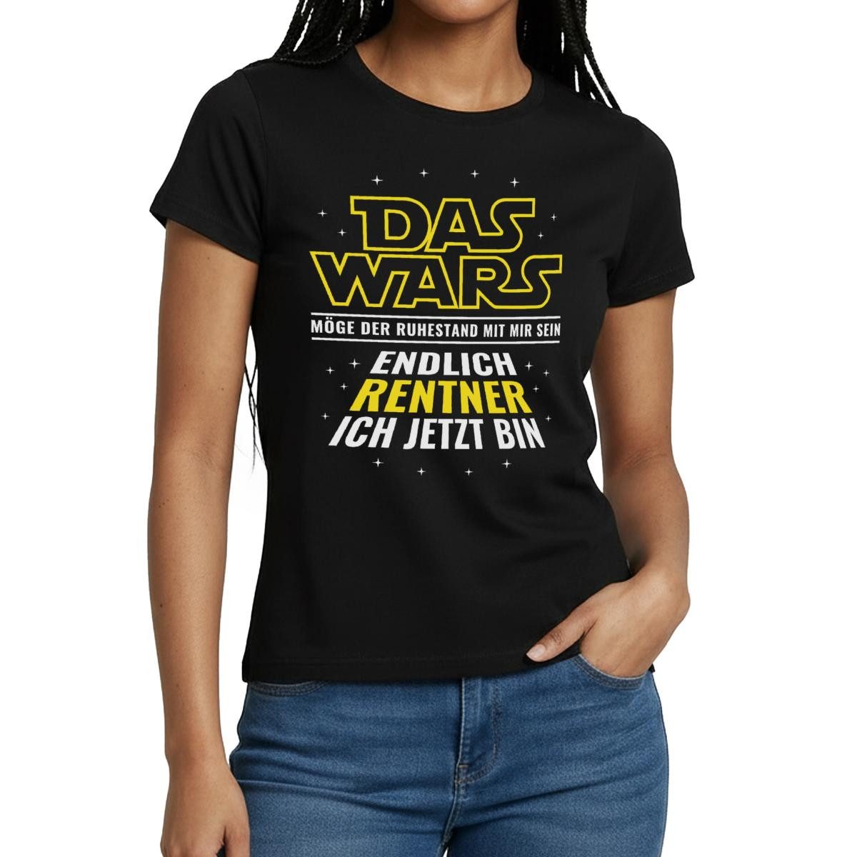 T-Shirt Endlich Rentner Lustiger Ruhestand Spruch Frauen T-Shirt