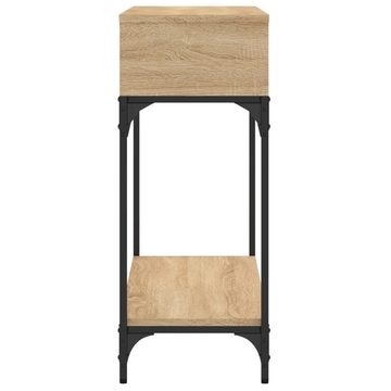 furnicato Beistelltisch Konsolentisch Sonoma-Eiche 100x30,5x75 cm Holzwerkstoff