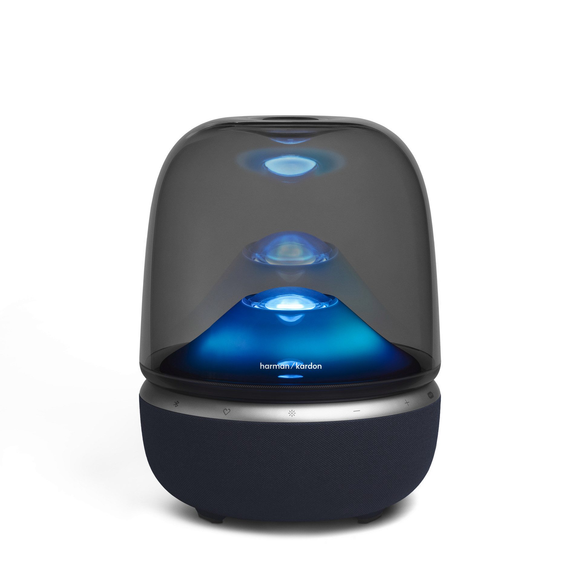 Harman/Kardon Aura Studio 5 Wi-Fi Edition Wireless Lautsprecher (Bluetooth, WLAN, WLAN Lautsprecher für zu Hause mit faszinierender Beleuchtung)