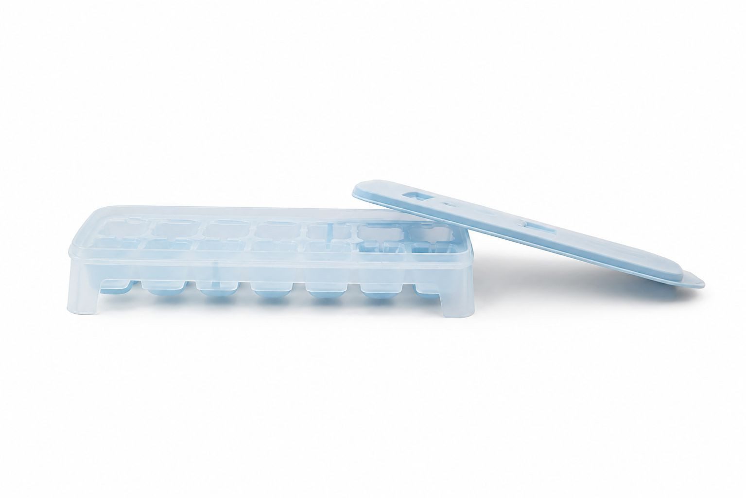 TUPPERWARE Eiswürfelform Eiswürfler hellblau-weiß