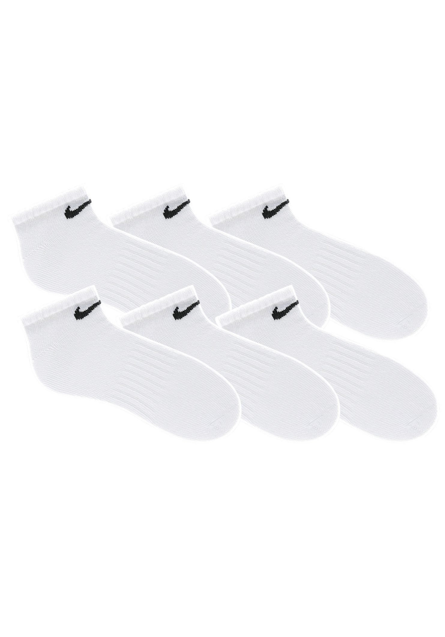 weiß (6-Paar) Sneakersocken Nike mit Mittelfußgummi