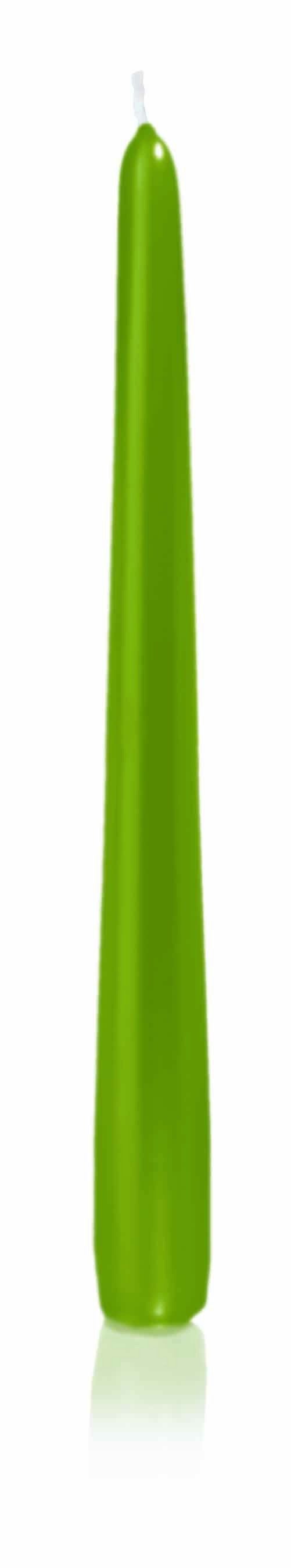 INNA-Glas Tafelkerze Punch Kerze PALINA, grün, 25cm, Ø 2,5cm, 8h - Made in Germany