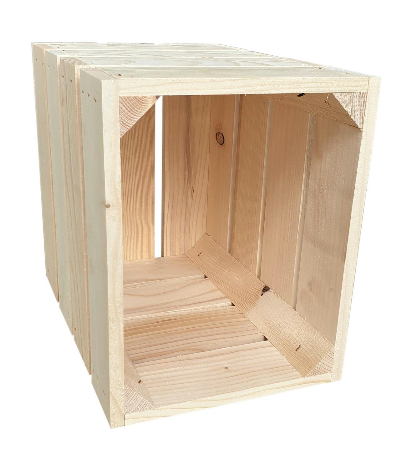 sunnypillow Holzkiste Holzkisten in vielen Farben zur Auswahl, Einzelkiste 25x20x30cm