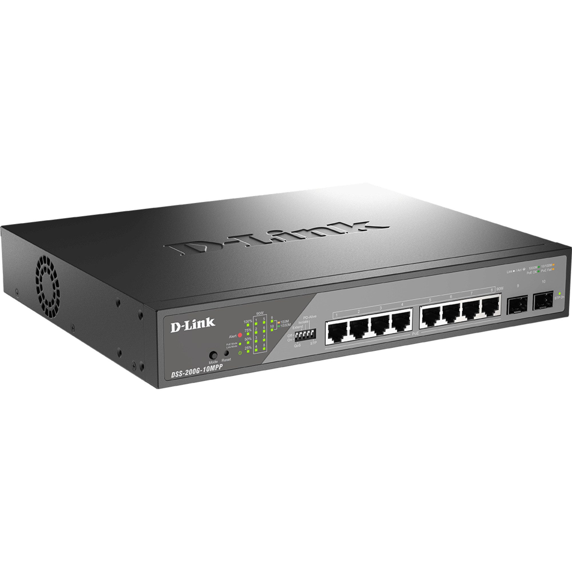 D-Link DSS-200G-10MPP/E, Switch, (242W PoE Budget) Netzwerk-Switch