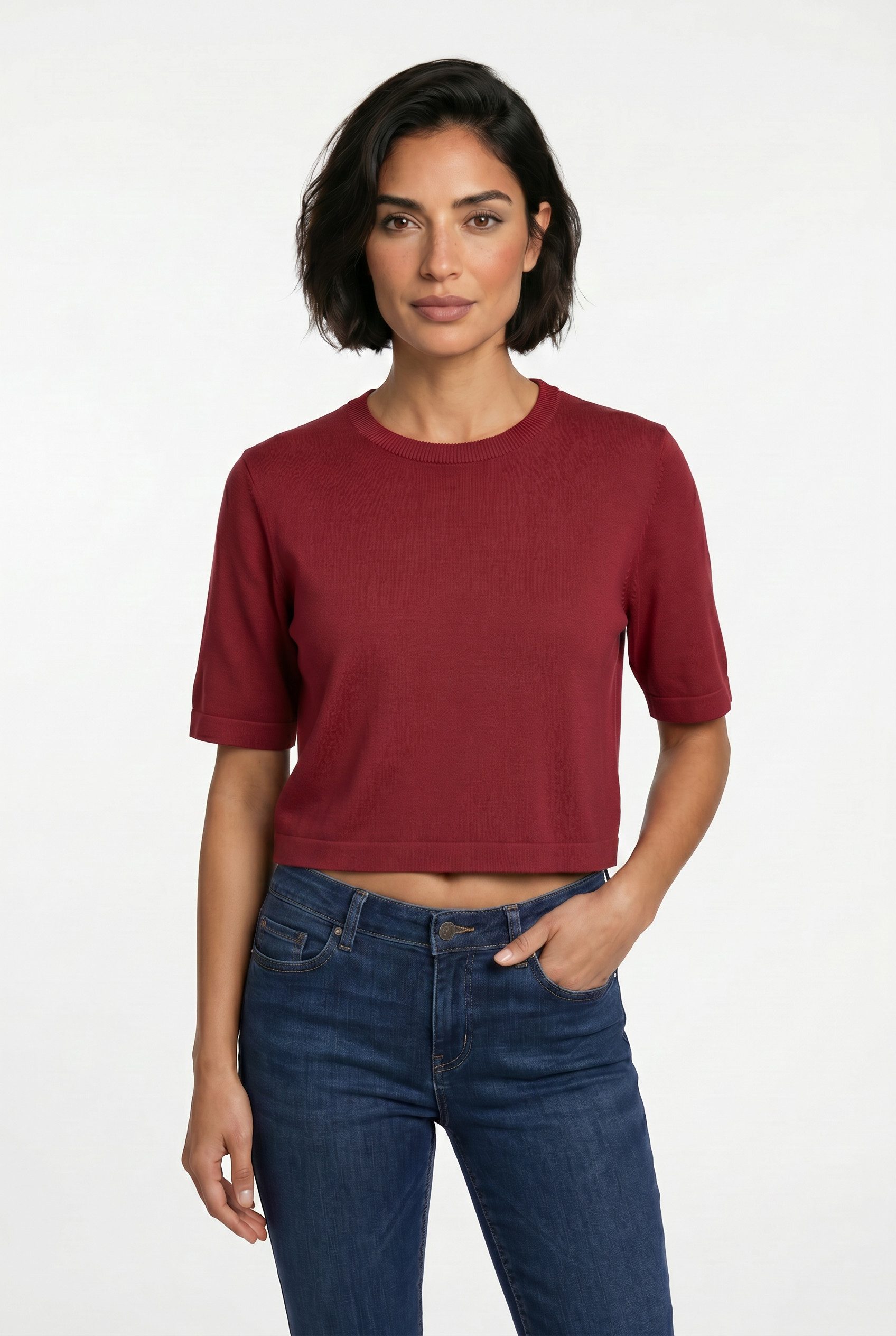 Vero Moda Kurzarmpullover VMSILJE 2/4 O-NCK OVERSIZE PULL GA NOOS Viskosemischung, oversize