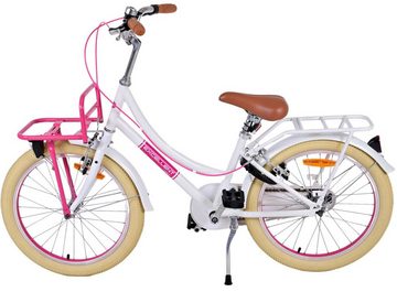 Volare Kinderfahrrad Excellent - Mädchen - 20, 24 oder 26 Zoll-bis 115kg- Zwei Handbremsen, 85% zusammengebaut, 6 - 12 Jahre, weiß/rosa/grün/schwarz