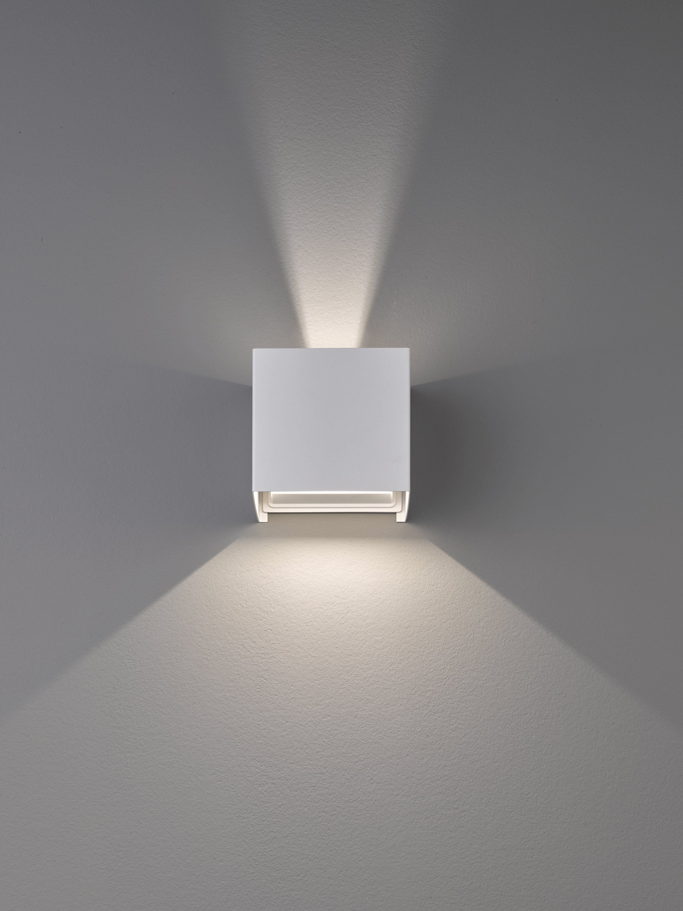 FISCHER & Warmweiß HONSEL fest Wandleuchte Wall, LED integriert, Ein-/Ausschalter, LED