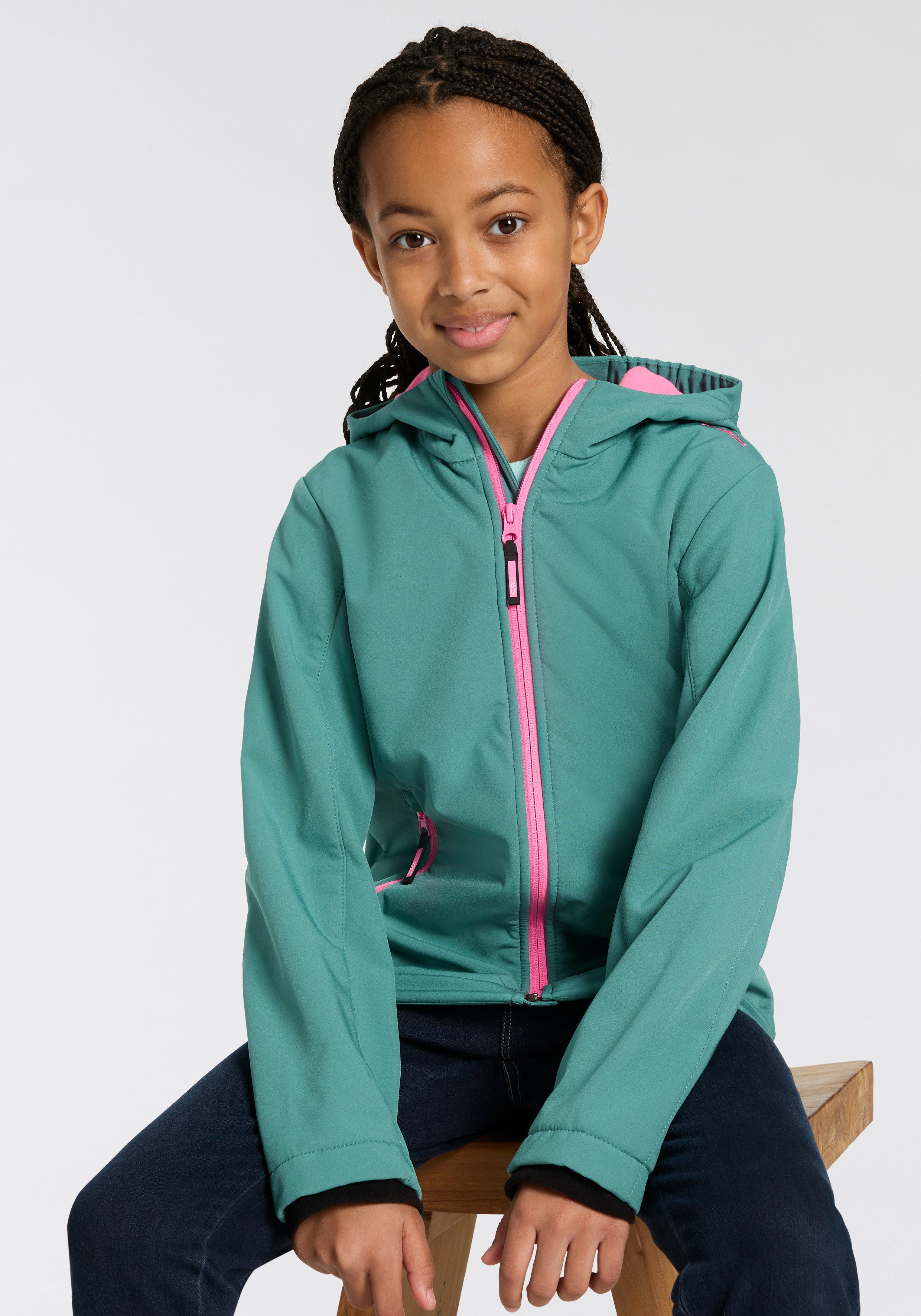Softshelljacke KID G JACKET FIX HOOD für Kinder43405465