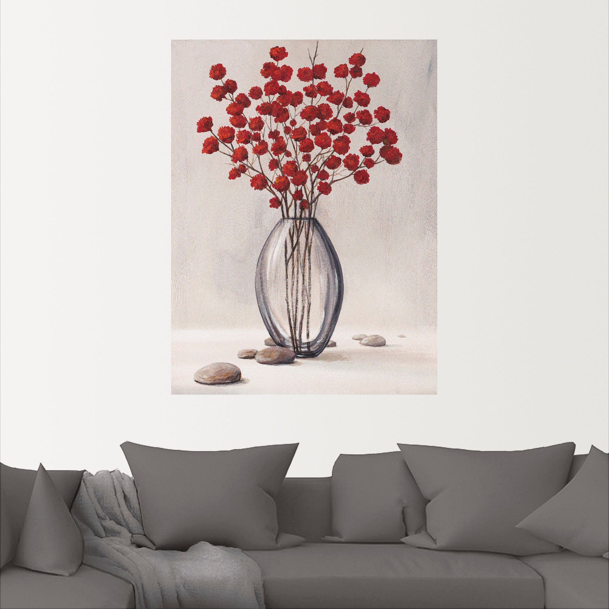 Artland Wandbild »Dekorative rote Herbstblumen«, Blumenbilder (1 Stück), in vielen Größen & Produktarten - Alubild / Outdoorbild für den Außenbereich, Leinwandbild, Poster, Wandaufkleber / Wandtattoo auch für Badezimmer geeignet-kaufen