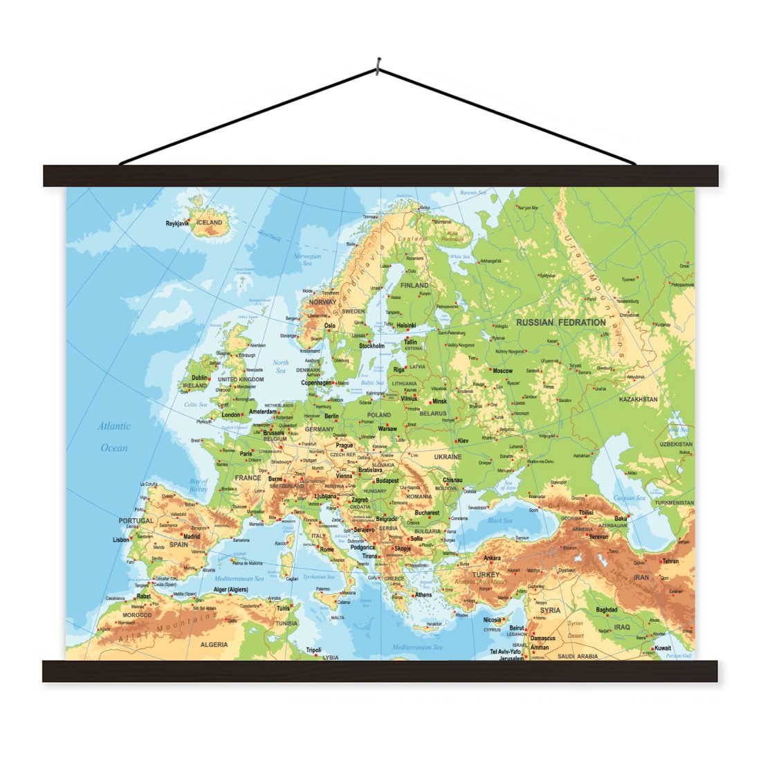 MuchoWow Poster Karte - Europa - günstig online kaufen