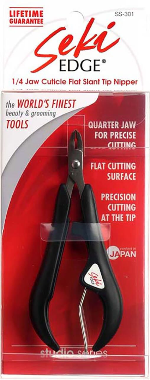 Seki EDGE Nagelschere SS-301, Made in Japan, 115mm, Für Nagelhaut, Nagelhautzange, flache schräge Spitze, Edelstahl