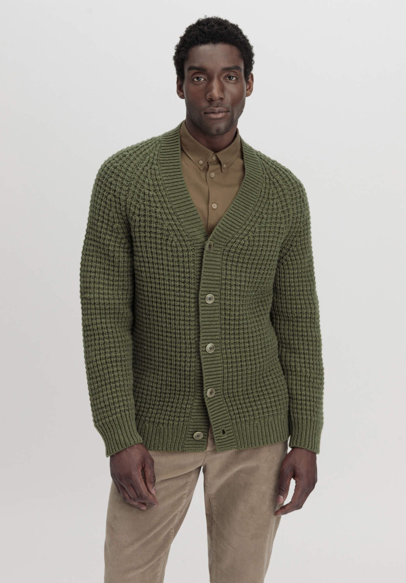 Hessnatur Strickjacke aus reiner Merinowolle (1-tlg) günstig online kaufen