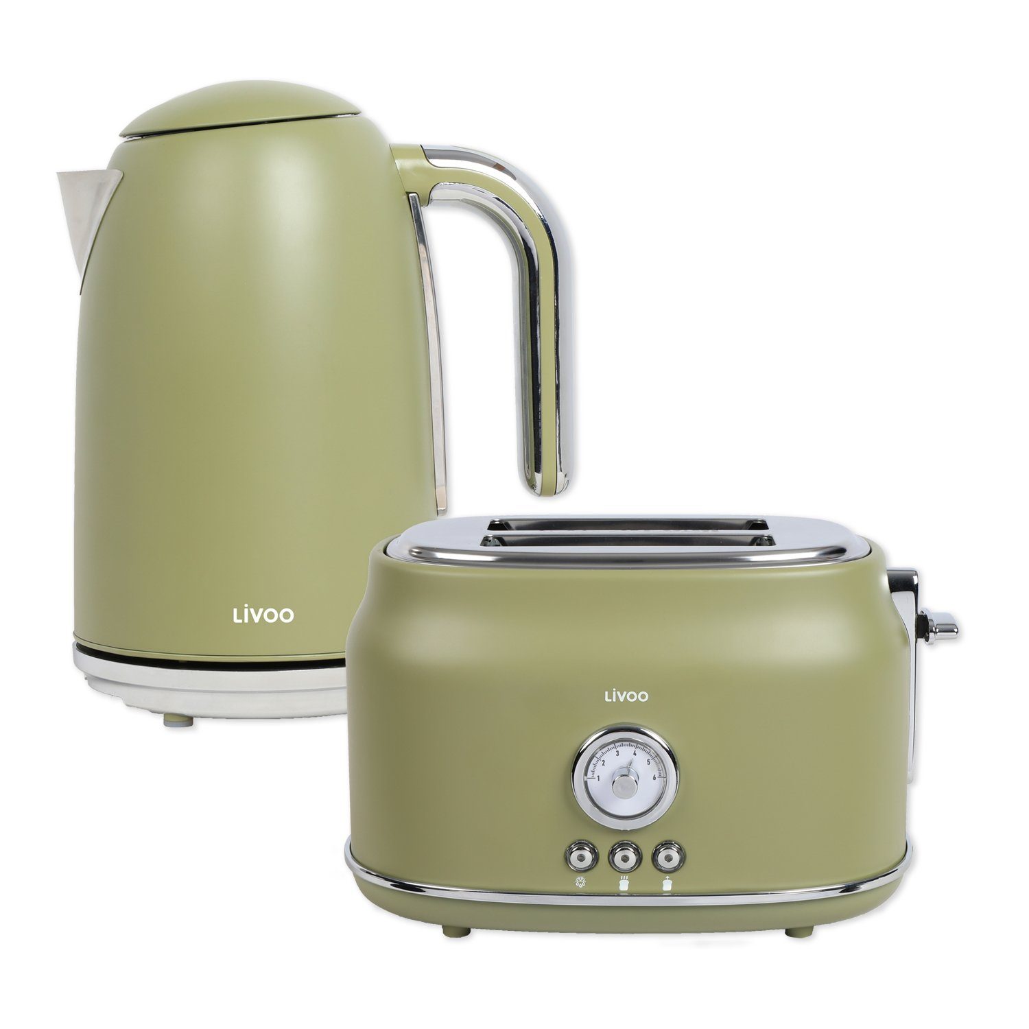 bmf-versand Toaster Toaster Wasserkocher im Set kabellos 360° Frühstücks-Set  Retro grün online kaufen | OTTO
