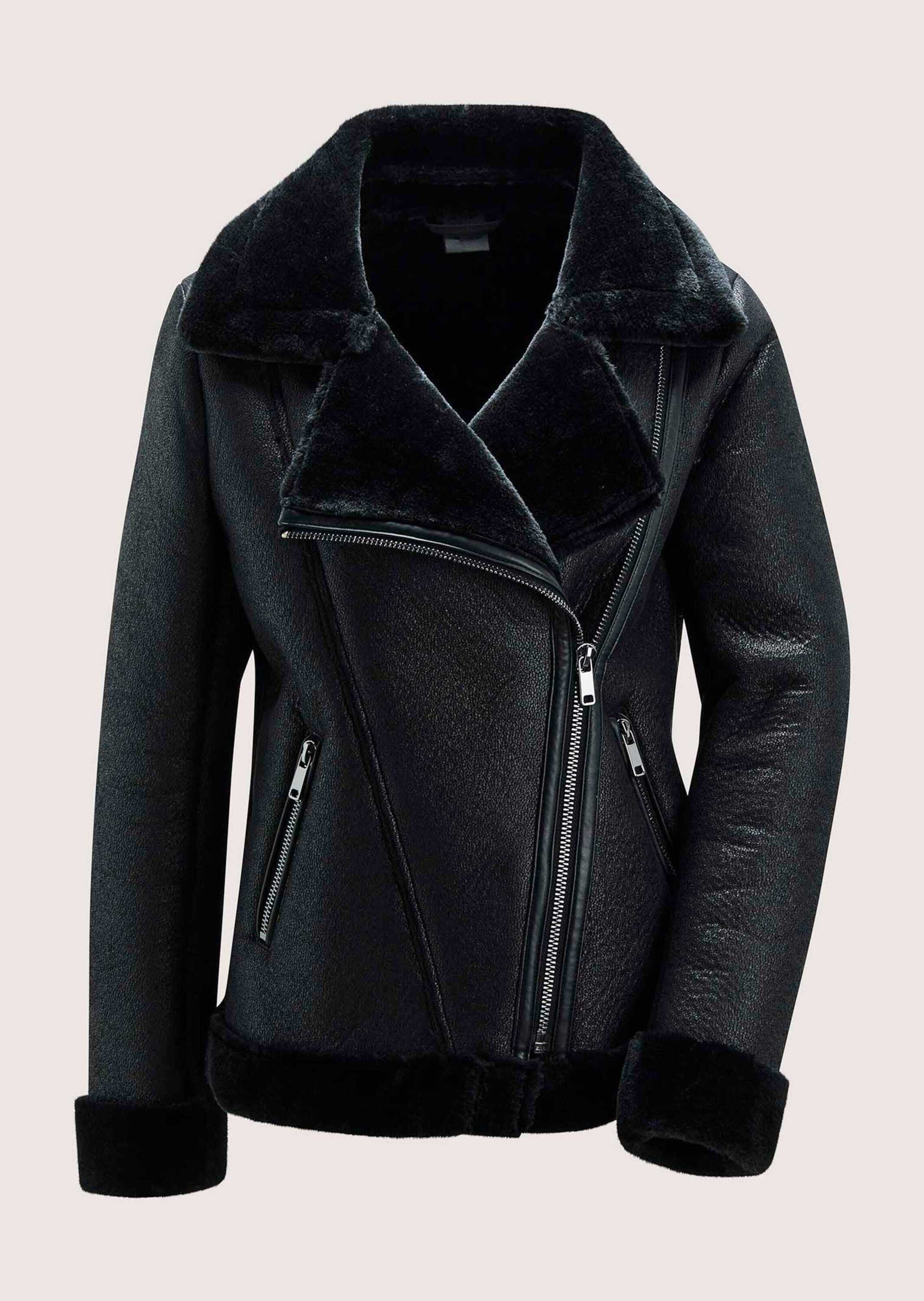 Outdoorjacke Edle Bikerjacke mit Reverskragen