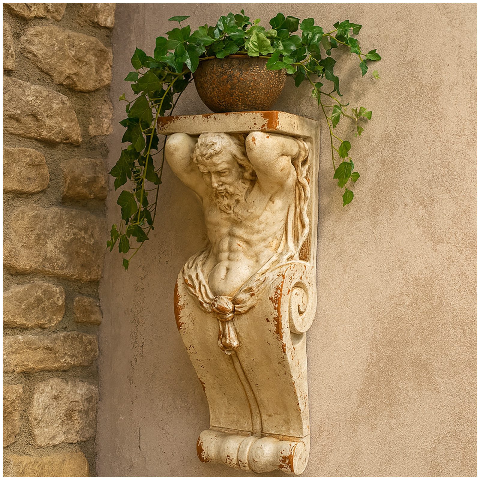 HTI-Living Wanddekoobjekt Wandkonsole Apollon Figur Hephaistos günstig online kaufen