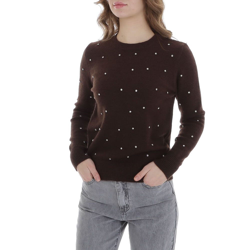 Ital-Design Strickpullover Damen Freizeit (88578857) Strass günstig online kaufen