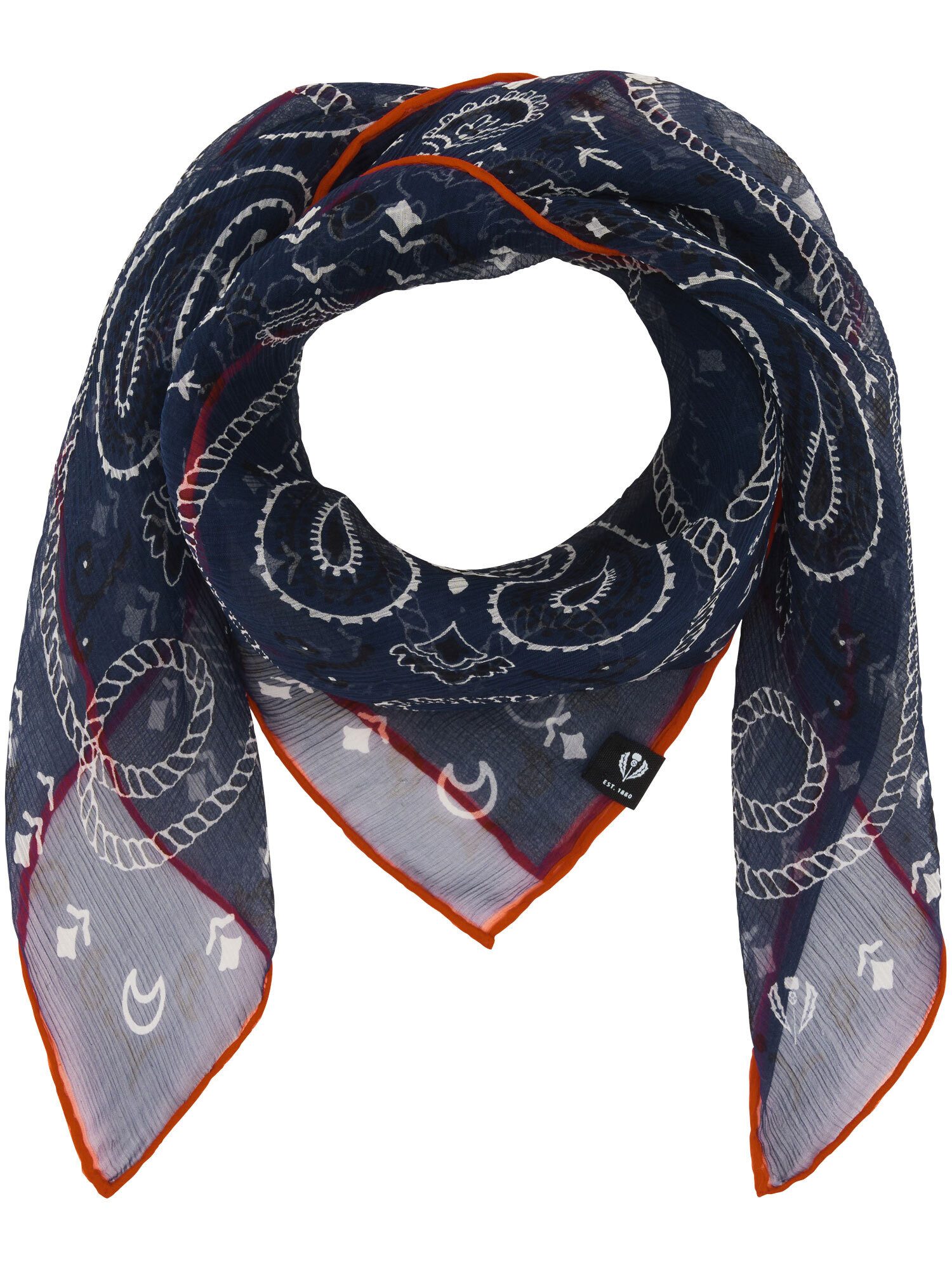 Fraas Nickituch Seidentuch mit Paisley- und Hufeisen-Design, (1)