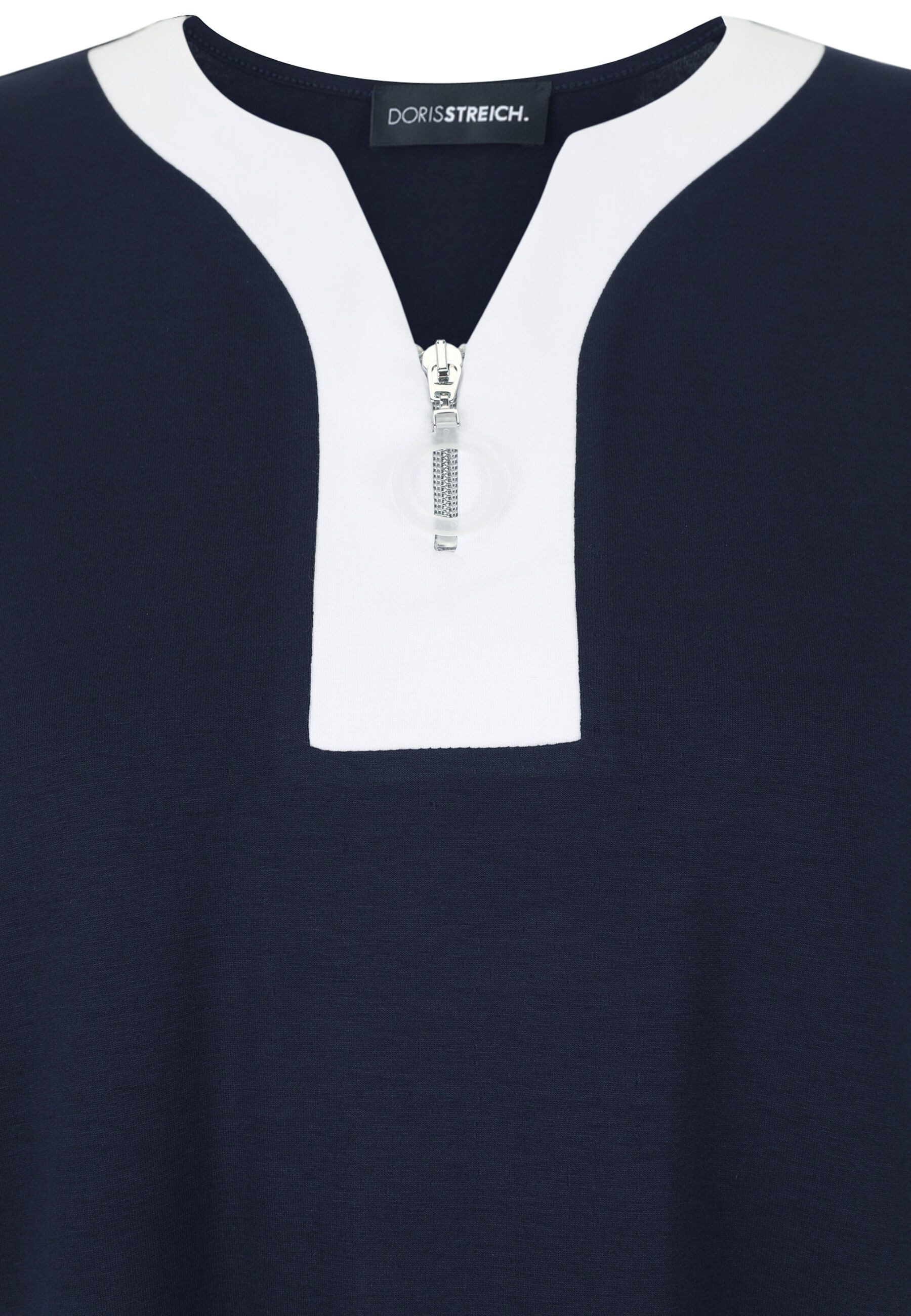 Doris Streich Longshirt (1-tlg) mit Kontrasteinsatz