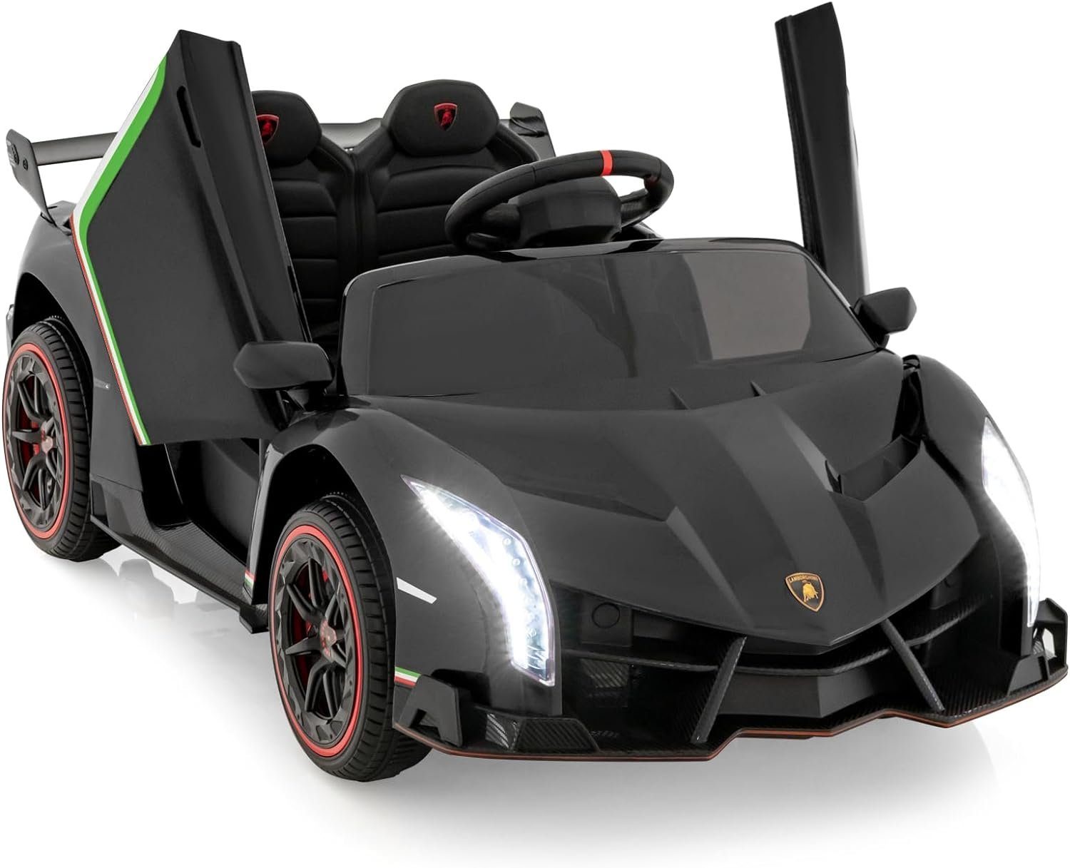 KOMFOTTEU Elektro-Kinderauto Lamborghini, Belastbarkeit 30 kg, mit 2,4G-Fernbedienung