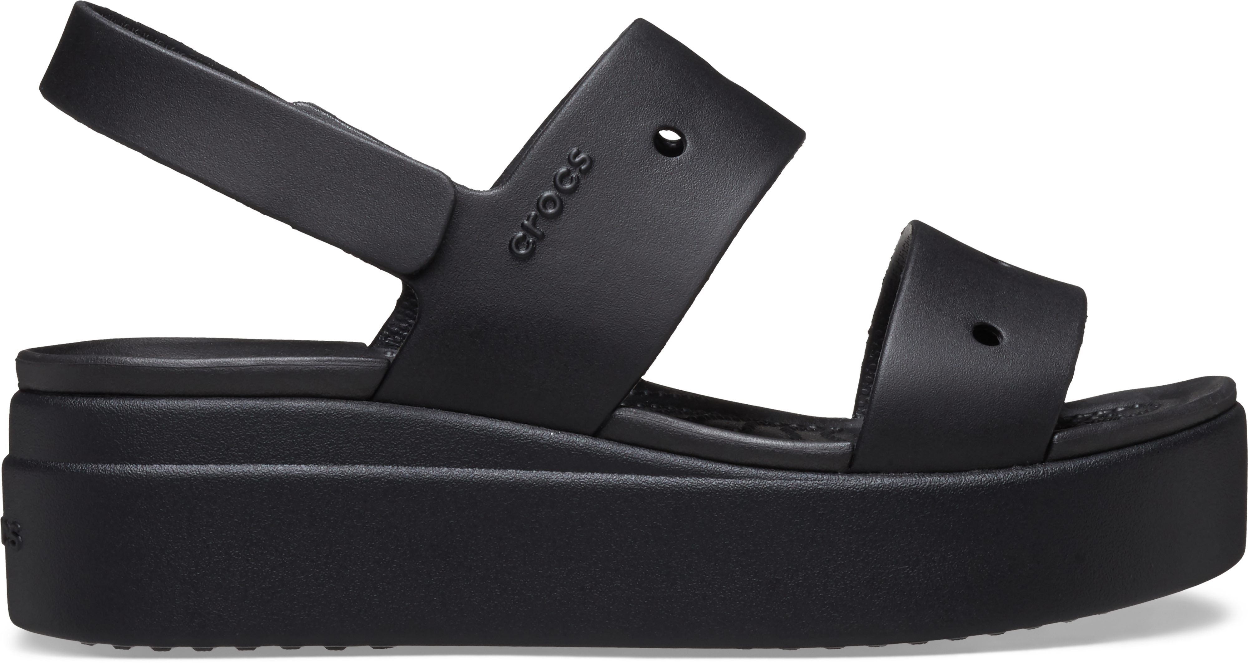 Crocs Brooklyn 4U Plateausandale Sommerschuh, Sandalette, Riemchensandale mit Klettverschluss