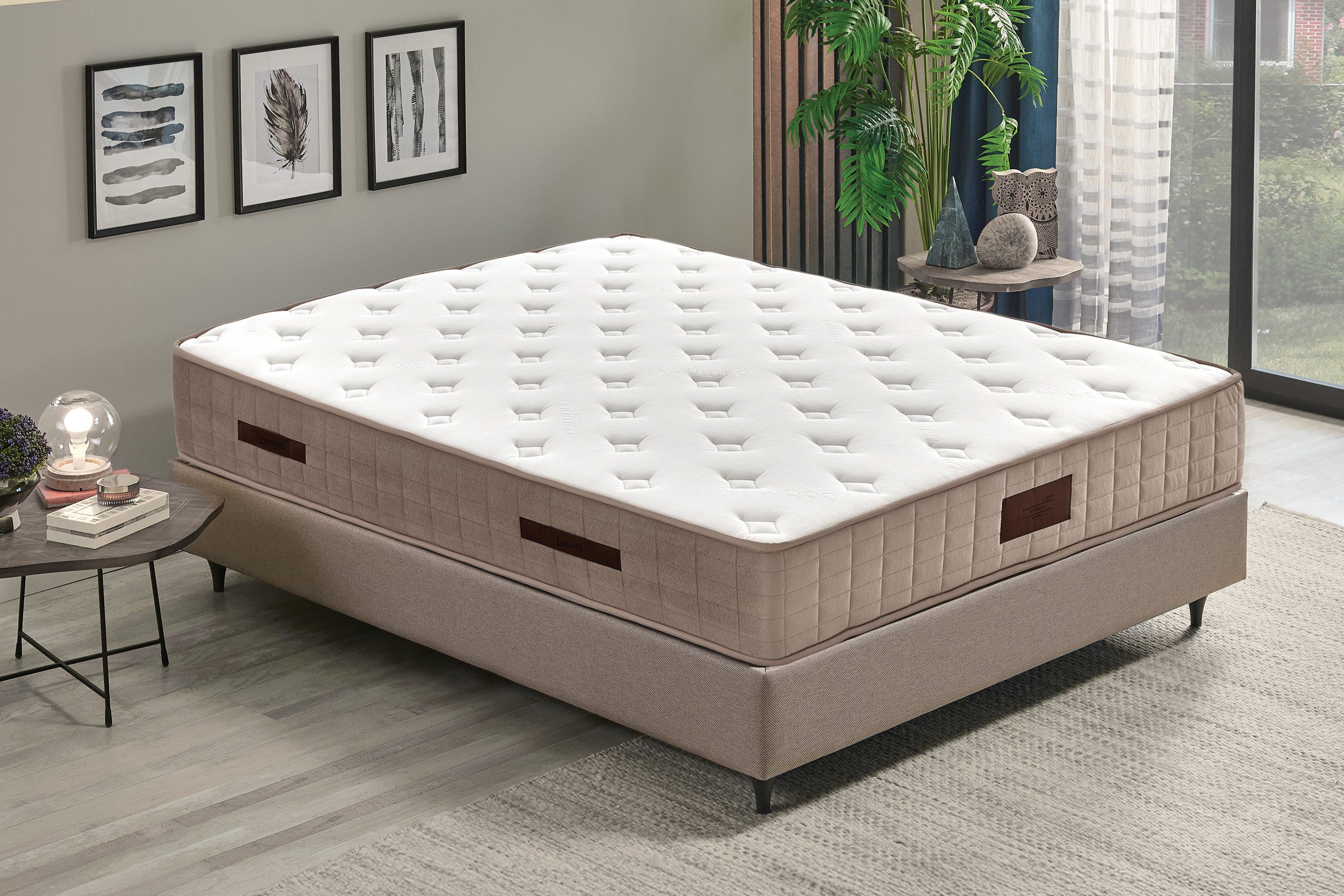 Taschenfederkernmatratze Majestät Premium Bambus, Yatas Bedding, 30 cm hoch, H2, wendbar, ergonomisch, atmungsaktiv, 90x200 und weitere Größen