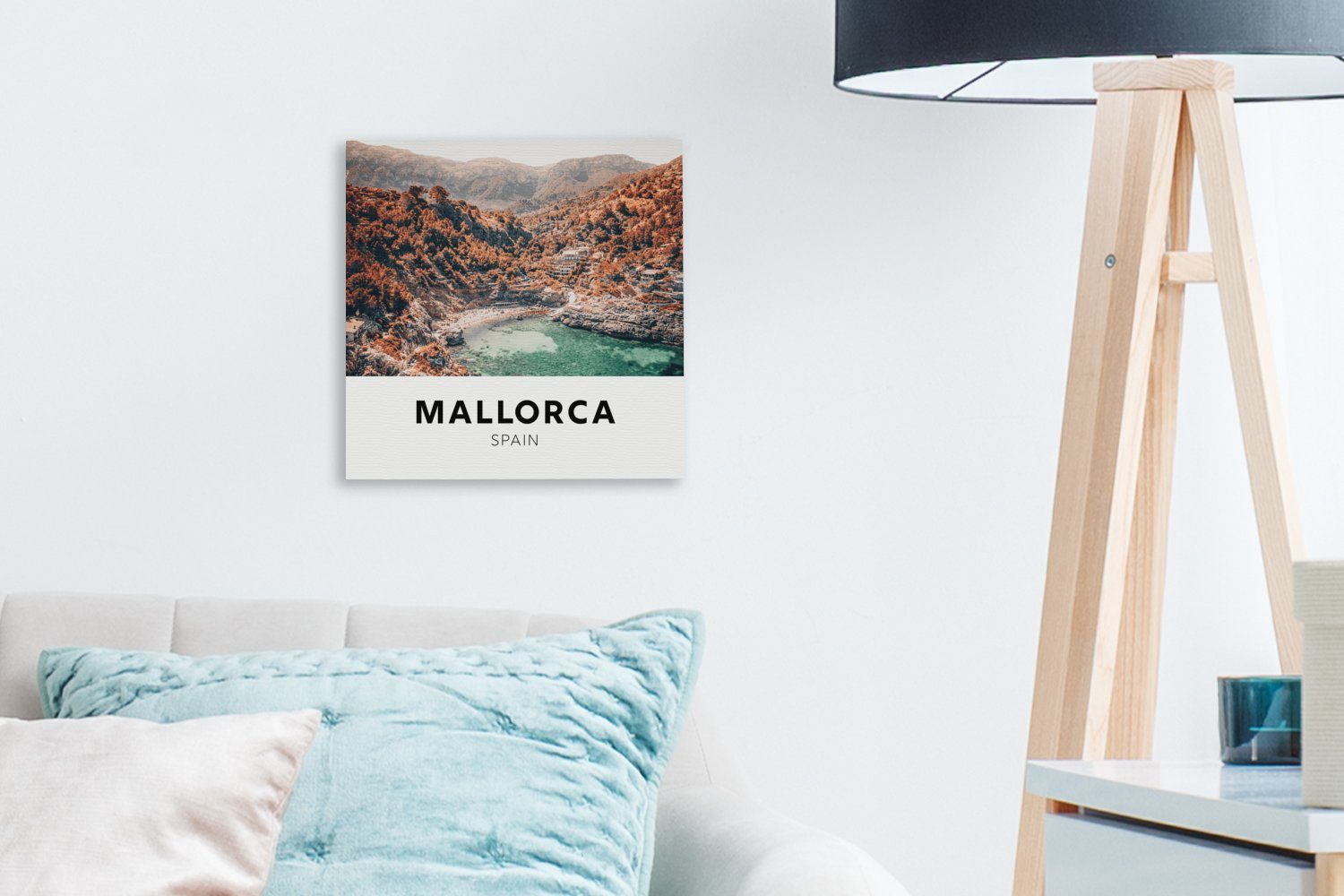 (1 Bilder Mallorca Leinwand Natur, - St), für OneMillionCanvasses® Wohnzimmer Leinwandbild - Schlafzimmer Spanien