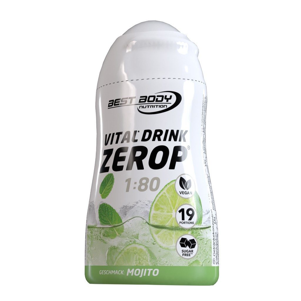 Best Body Nutrition Vital Drink Zerop - 48 ml Squeeze Flasche Flüssigkeit, Getränk