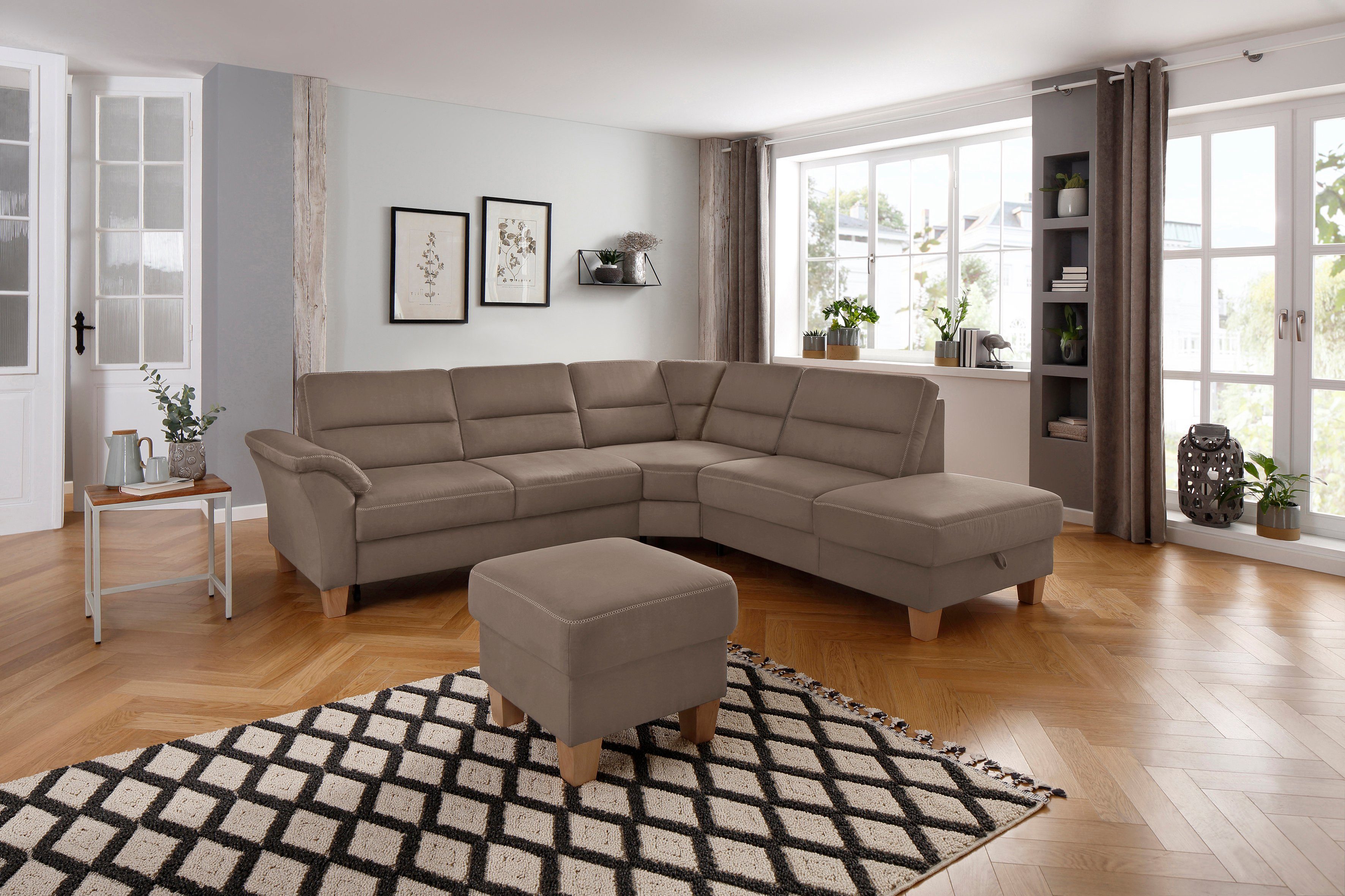 mit affaire Soleo, auch Trapezecke Home Ecksofa komfortabel mit Relaxfunktion, durch Bettfunktion