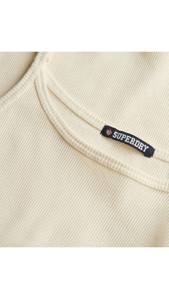 Superdry Jackenblazer ATH ESS SCOOP NECK VEST OFF WHITE