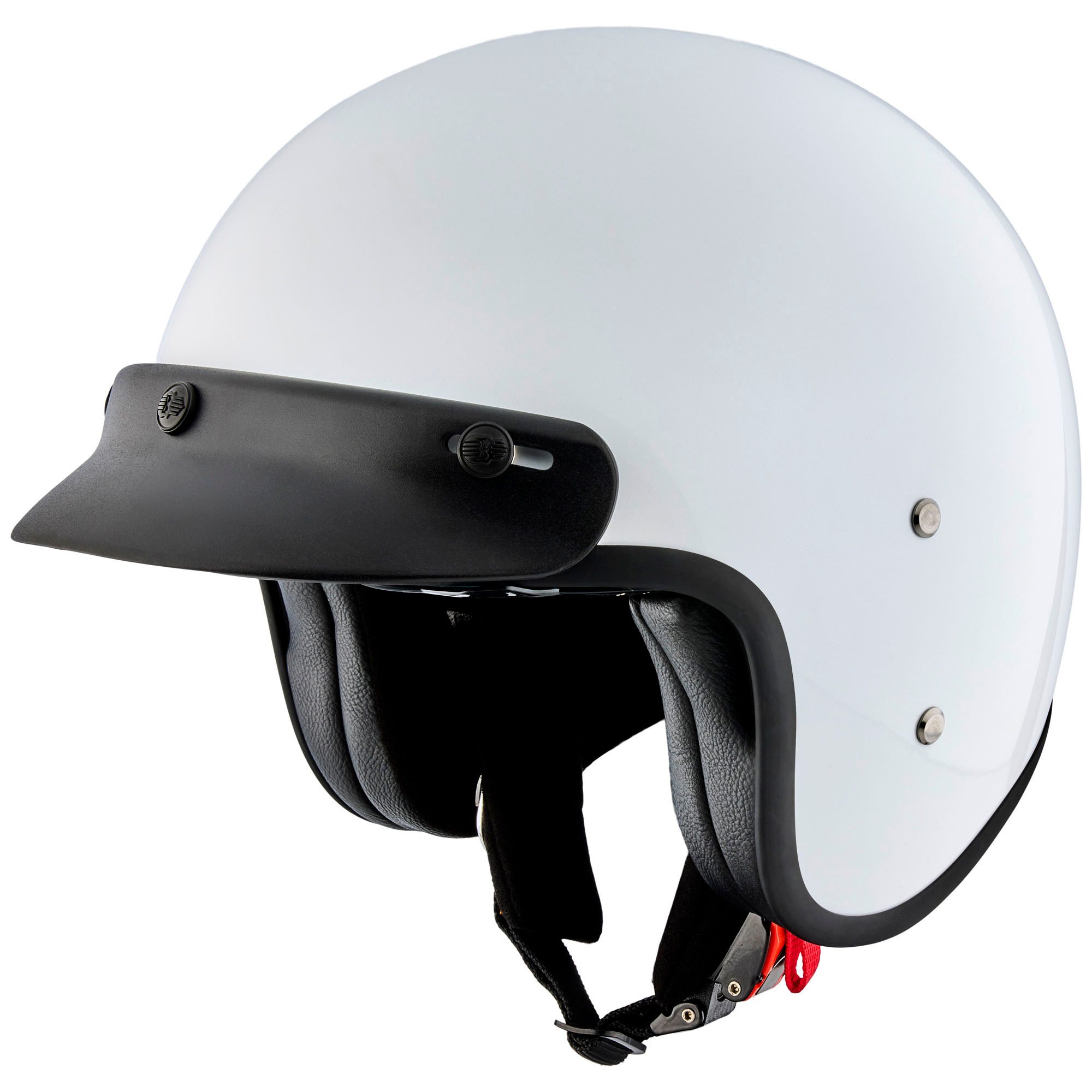 PEROZ Motorradhelm Filus Jethelm, herausnehmbares Innenfutter,integriertes Sonnenvisier