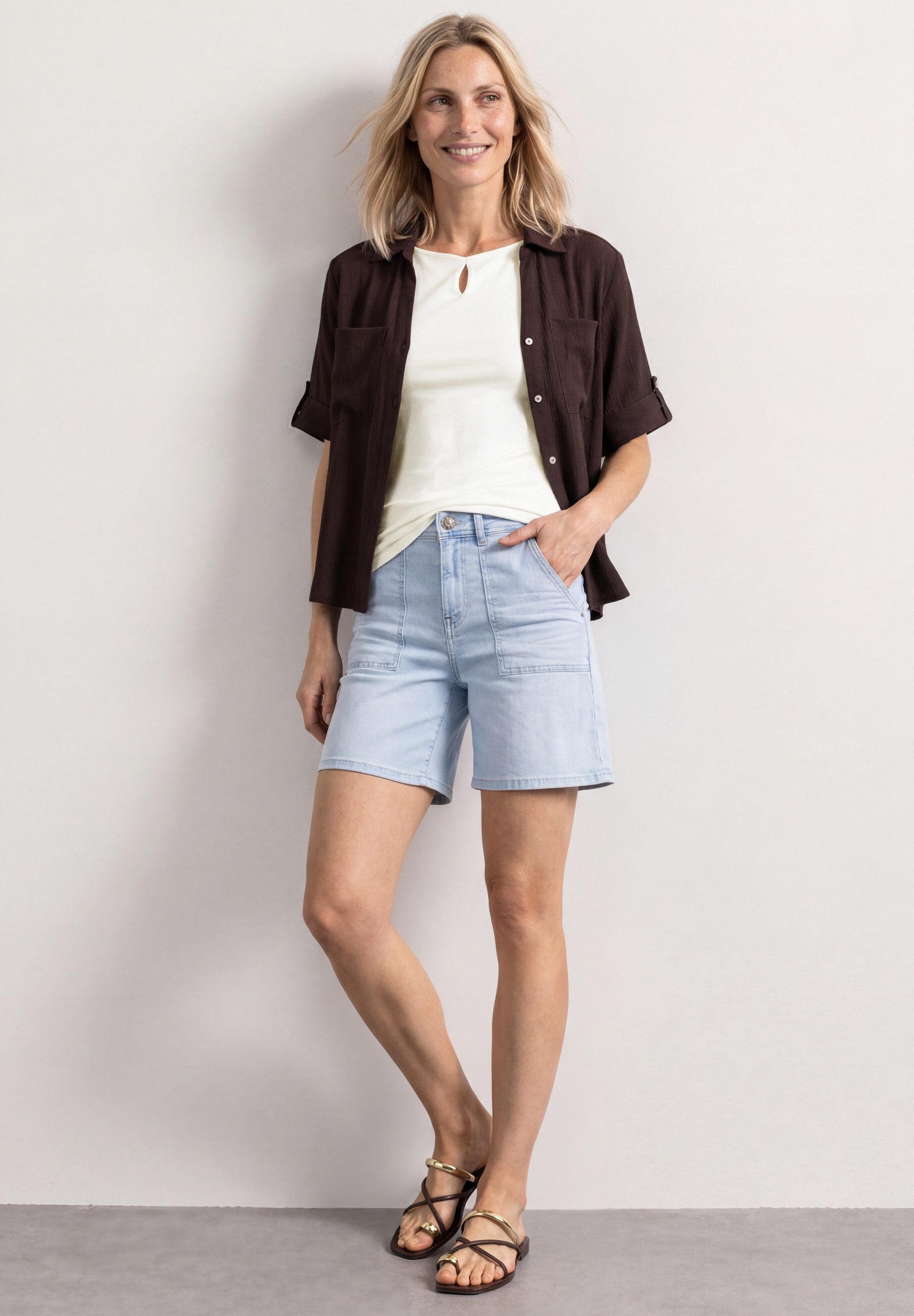 STREET ONE T-Shirt mit Cut-Out Detail