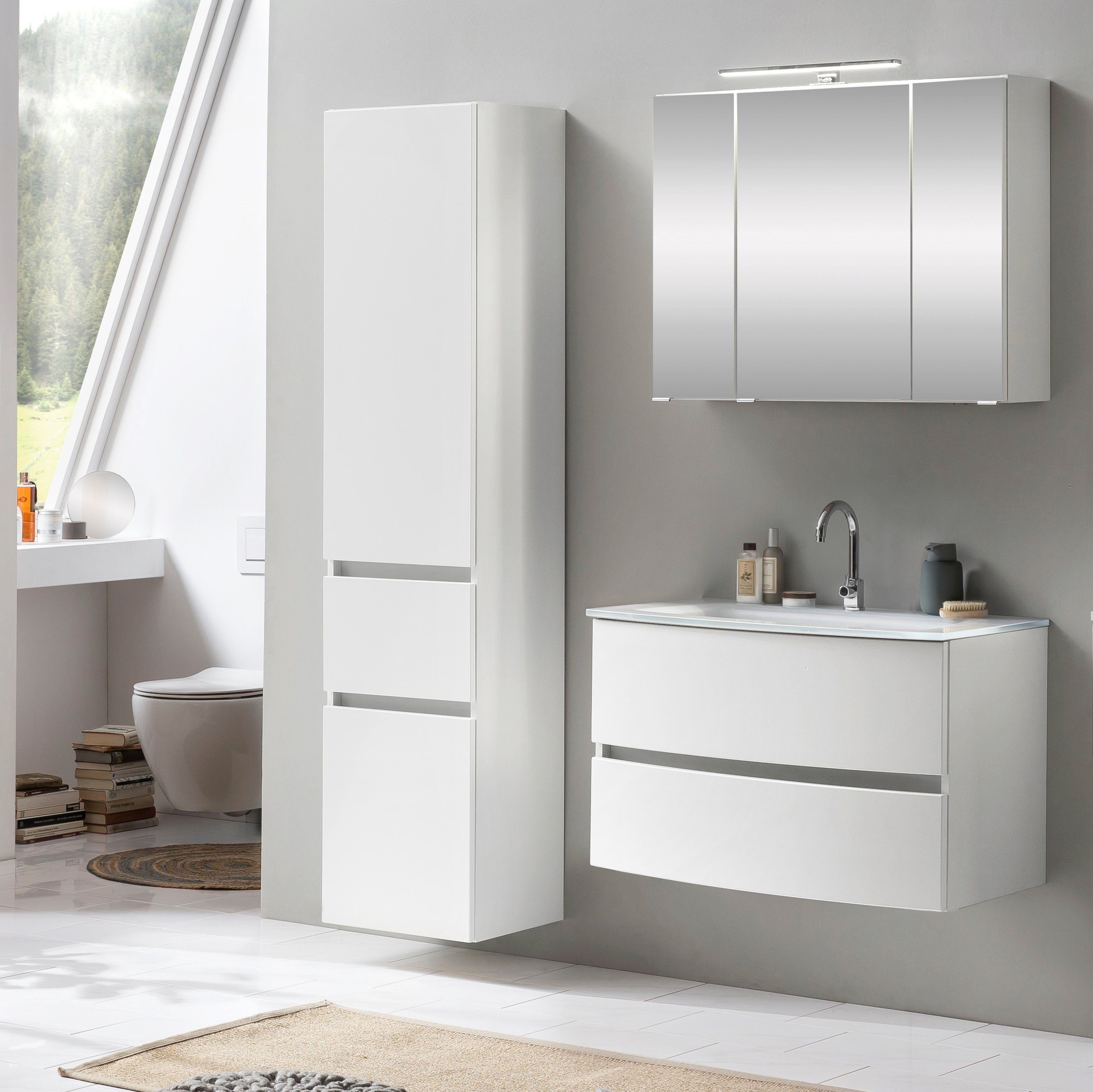 welltime Badezimmer-Set Kaunas, (Set, 3-St), bestehend günstig online kaufen