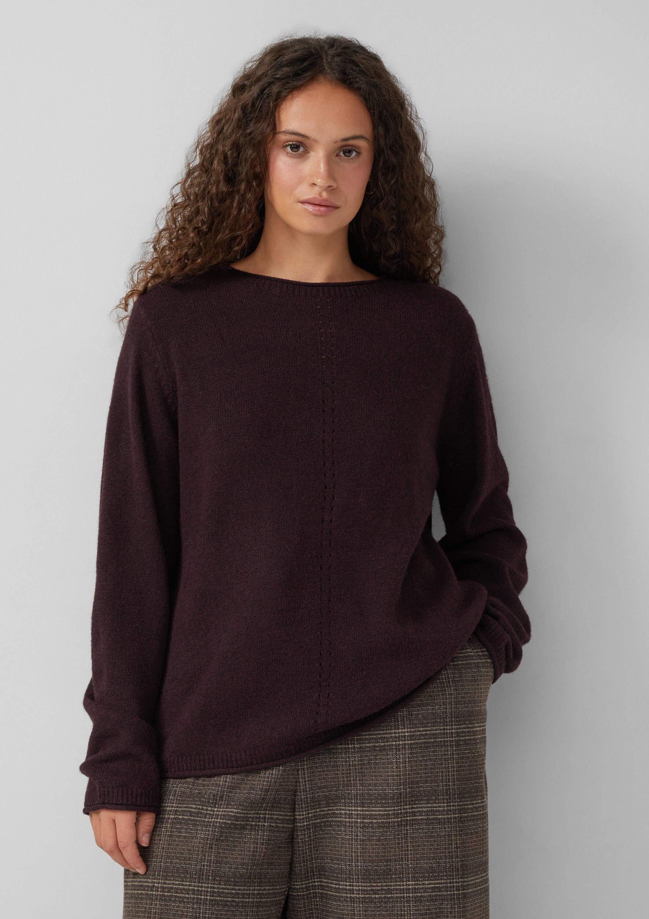 QS Longpullover Strickpullover Strickpullover (1-tlg) günstig online kaufen