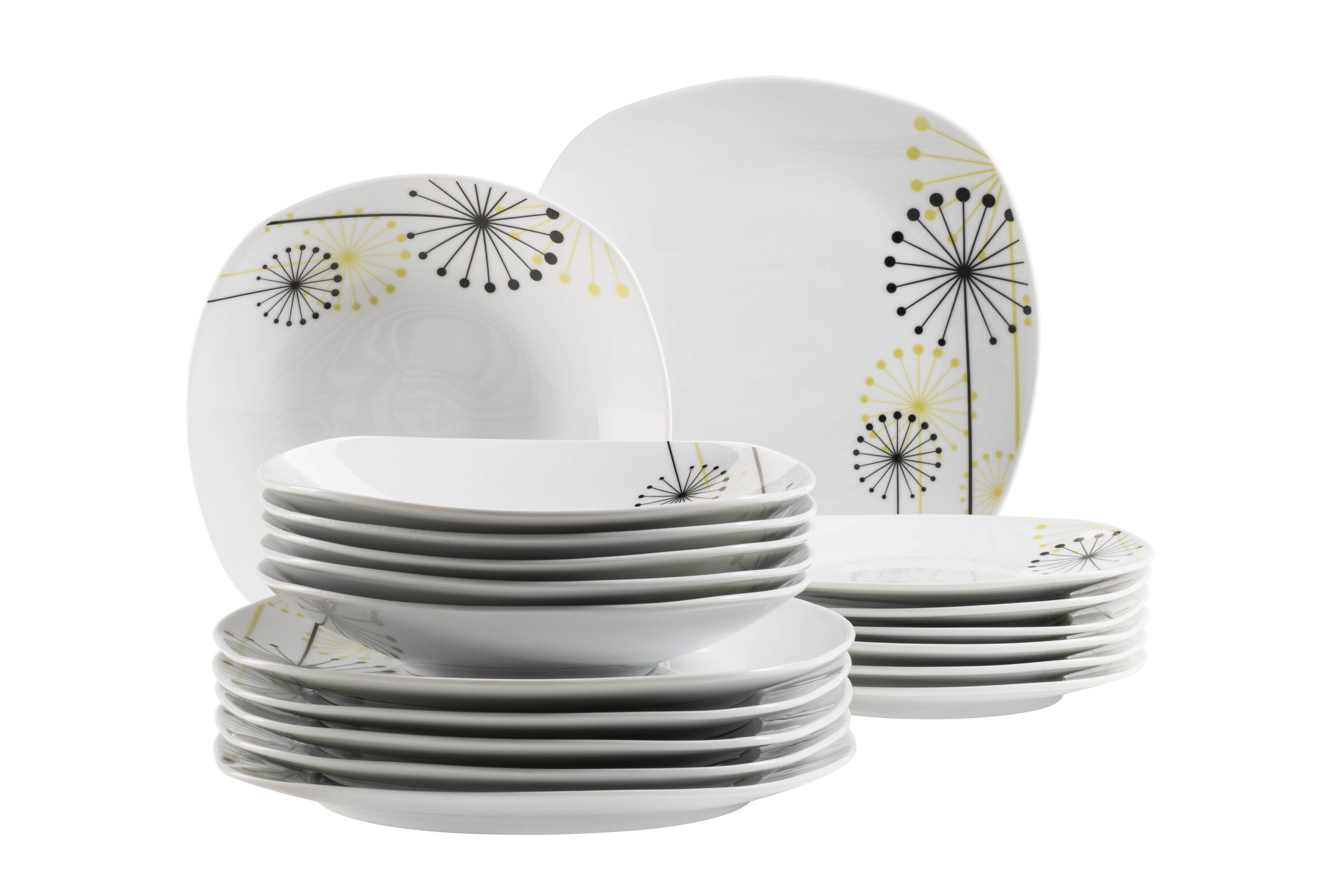MÄSER Tafelservice Vanesa (18-tlg), 6 Personen, Porzellan