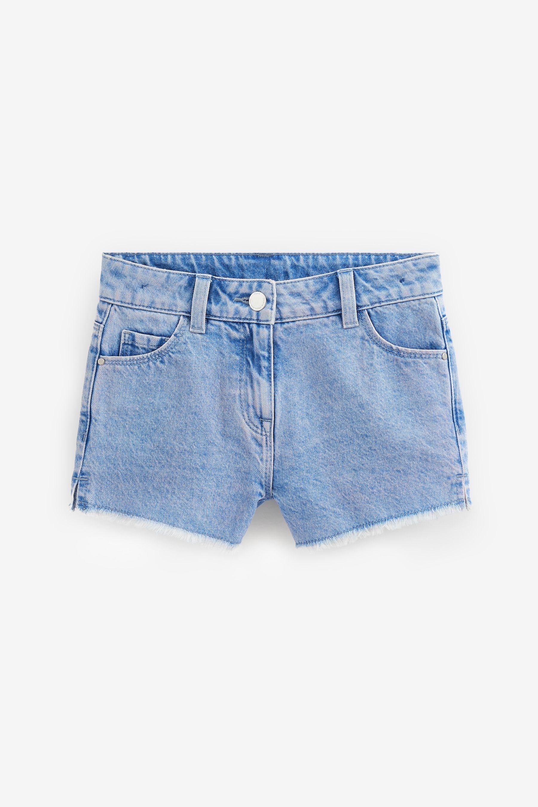 Next Jeansshorts Denim-Shorts mit ausgefranstem Saum, Regular (1-tlg)