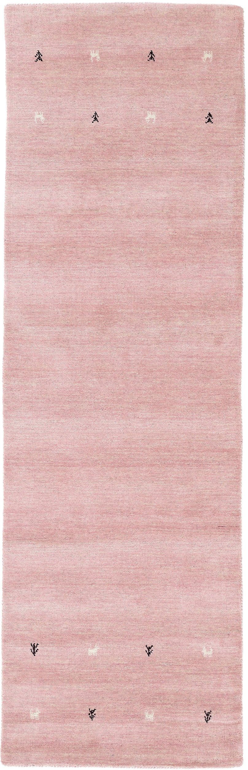 carpetfine Wollteppich »Gabbeh Uni, auch als Läufer und Rund erhältlich«, r günstig online kaufen